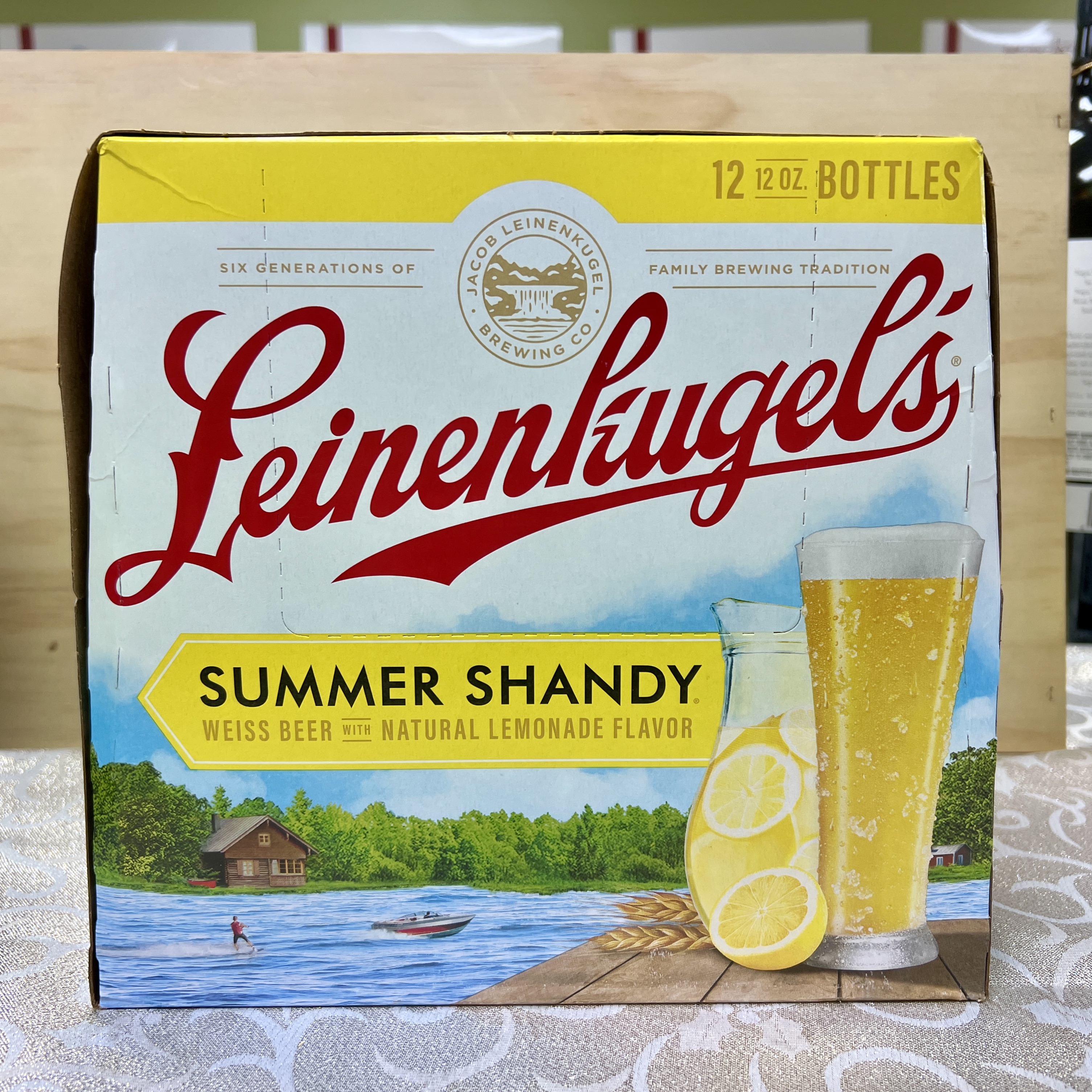 Leinenkugels Summer Shandy Weiss with Lemon flavor 12 x 12oz bottles
