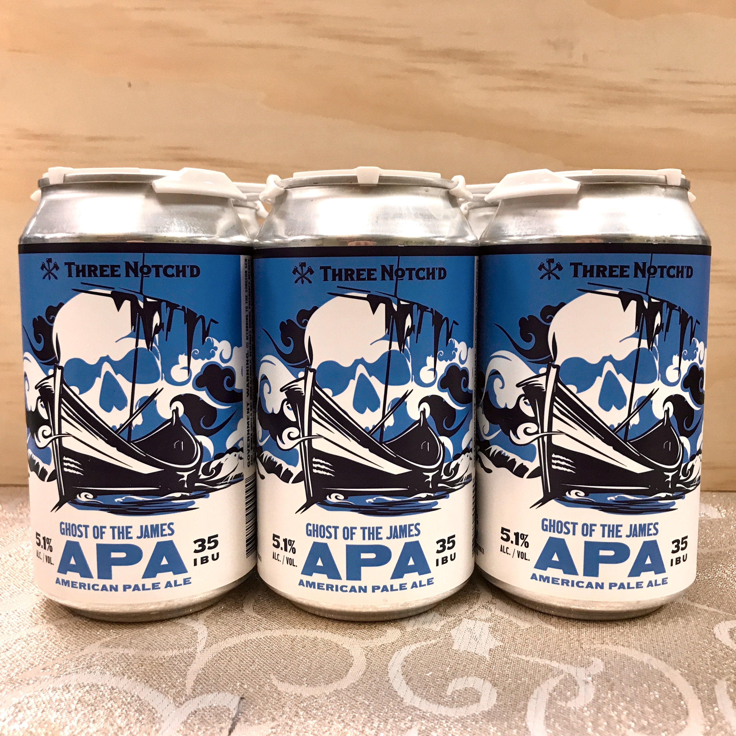 Three Notch'd Ghost of the James America Pale Ale 6 x 12oz cans
