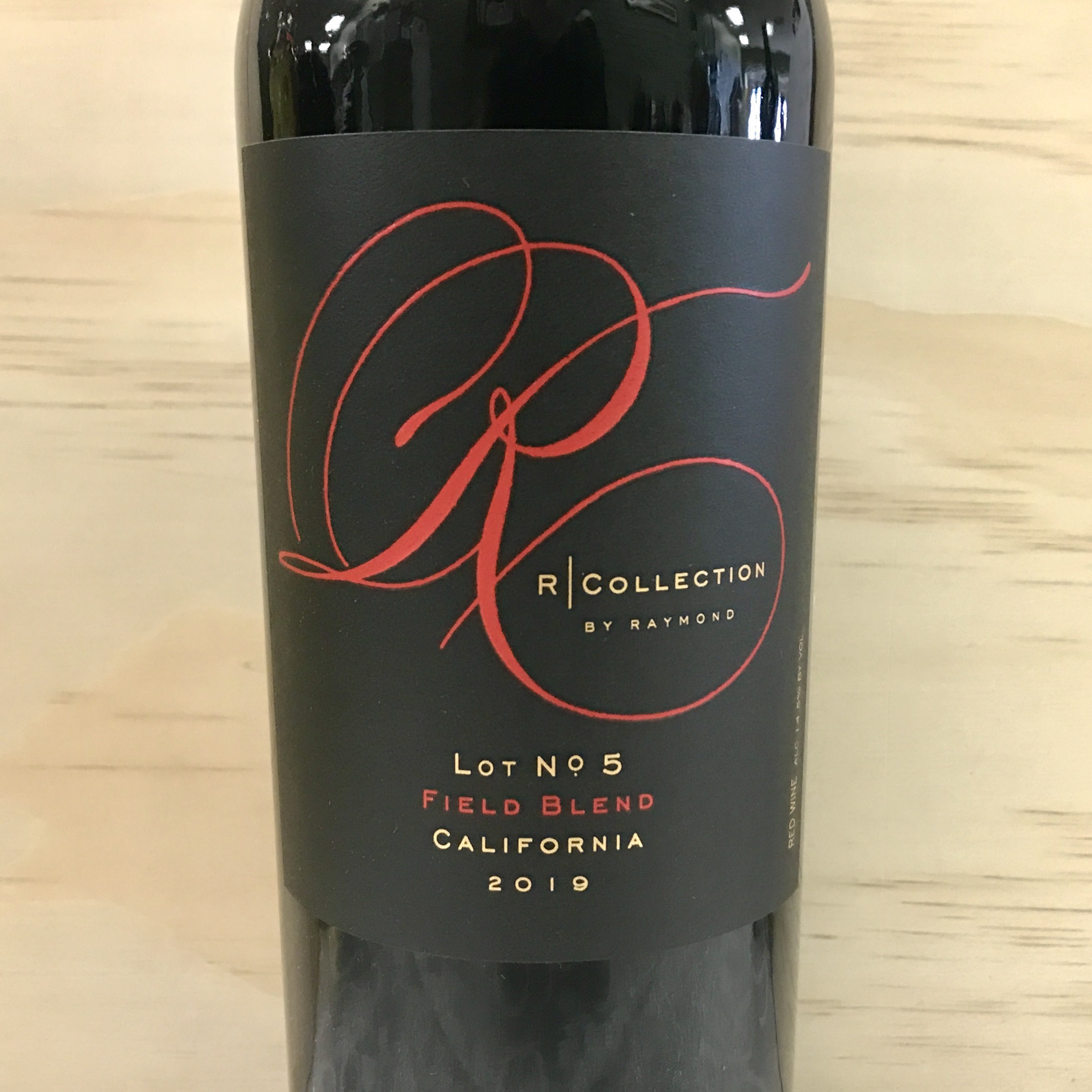 Raymond R Collection Field Blend Red Lot 5 CA 2019
