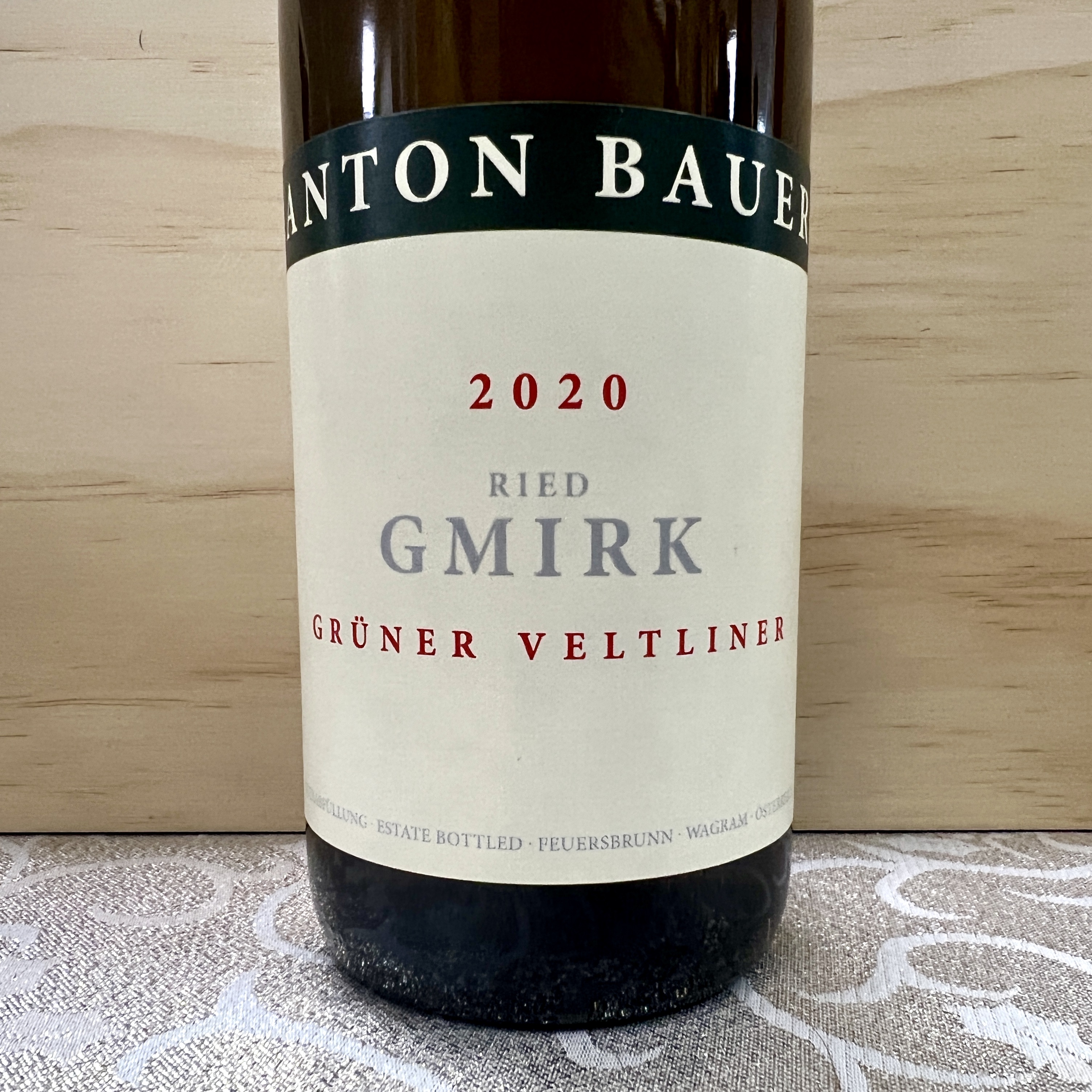 Anton Bauer Ried Gmirk Gruner Veltliner 2020