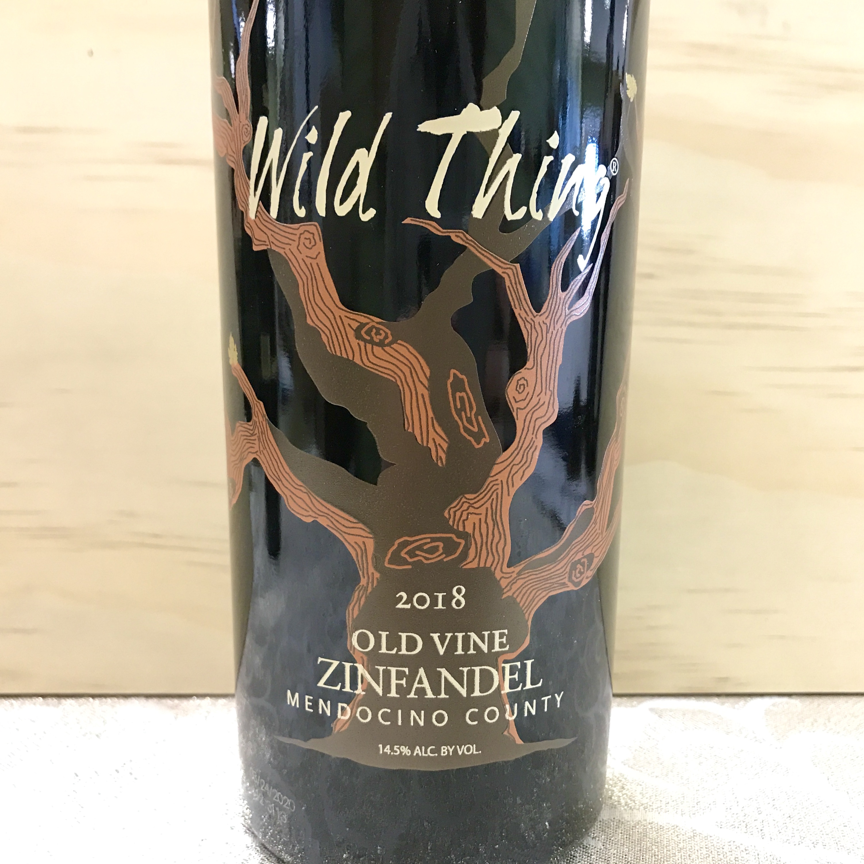 Wild Thing Old Vine Zinfandel Mendocino 2018
