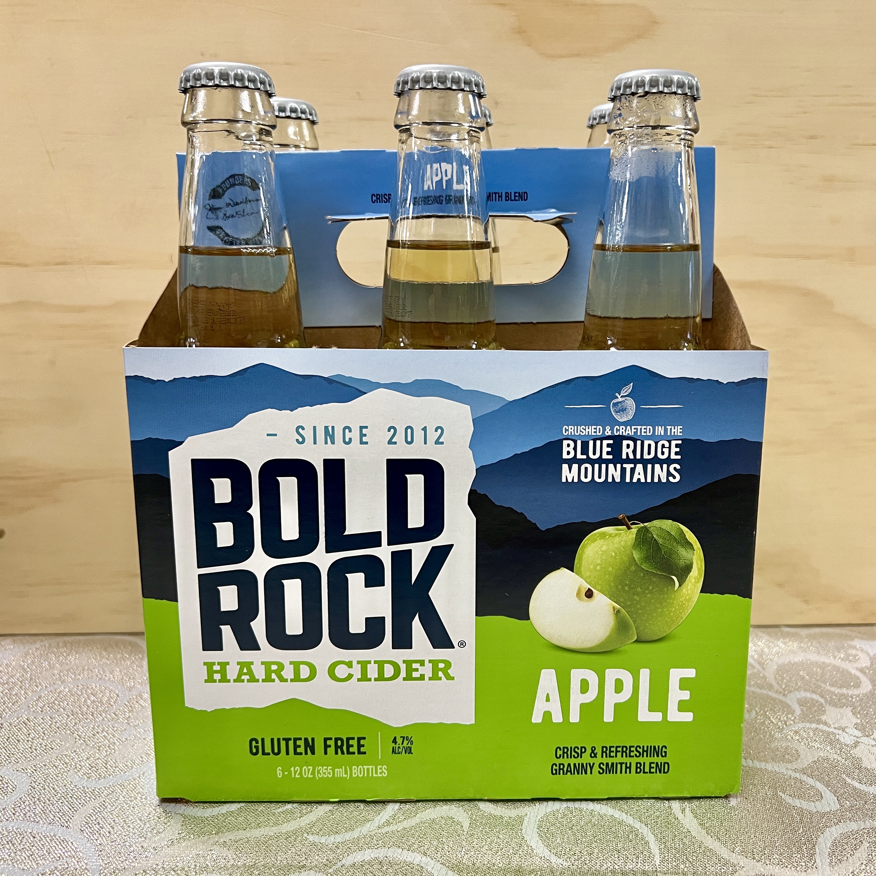 Bold Rock Apple Hard Cider 6 x 12oz bottles