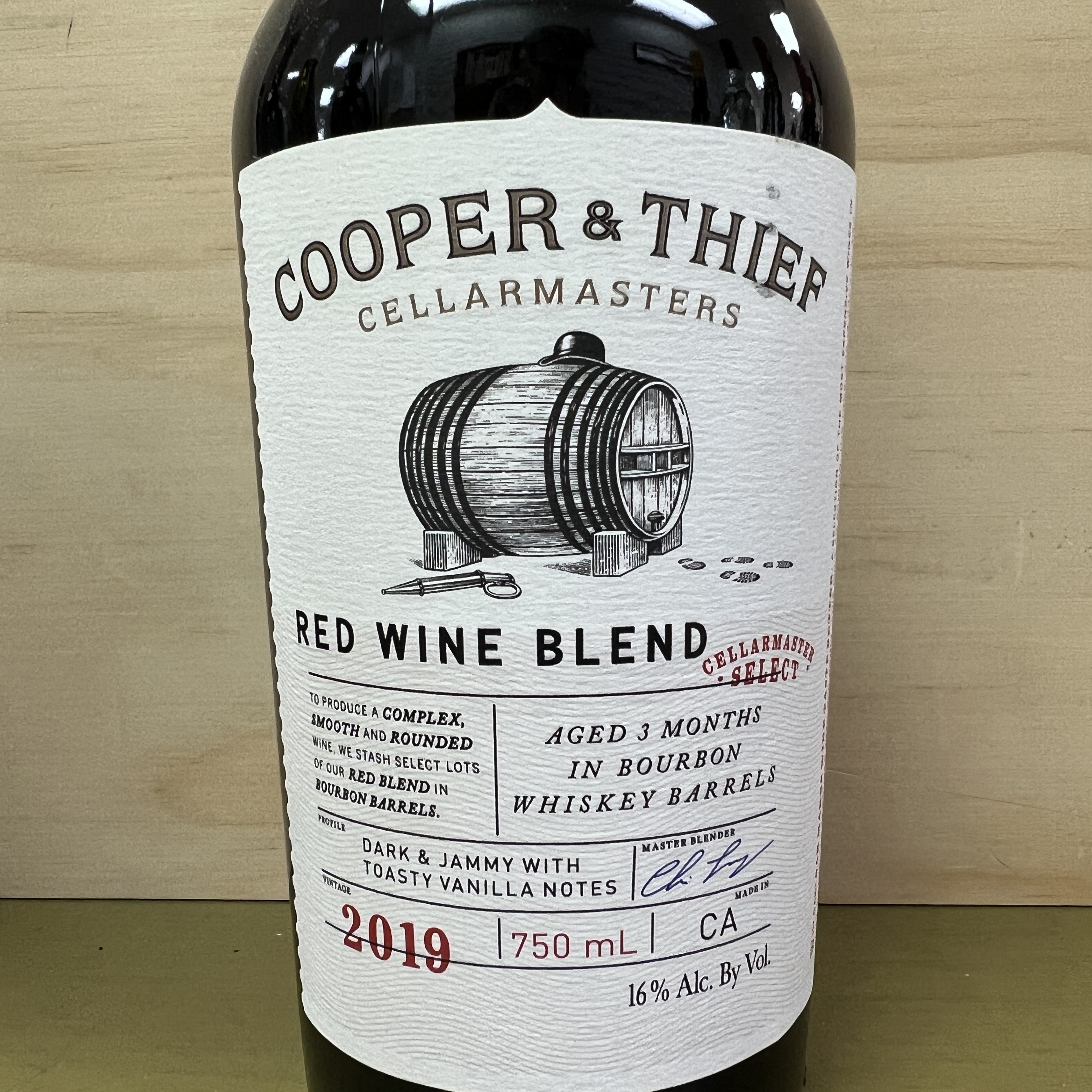 Cooper & Thief Red Wine Blend Bourbon Barrel Aged 2019