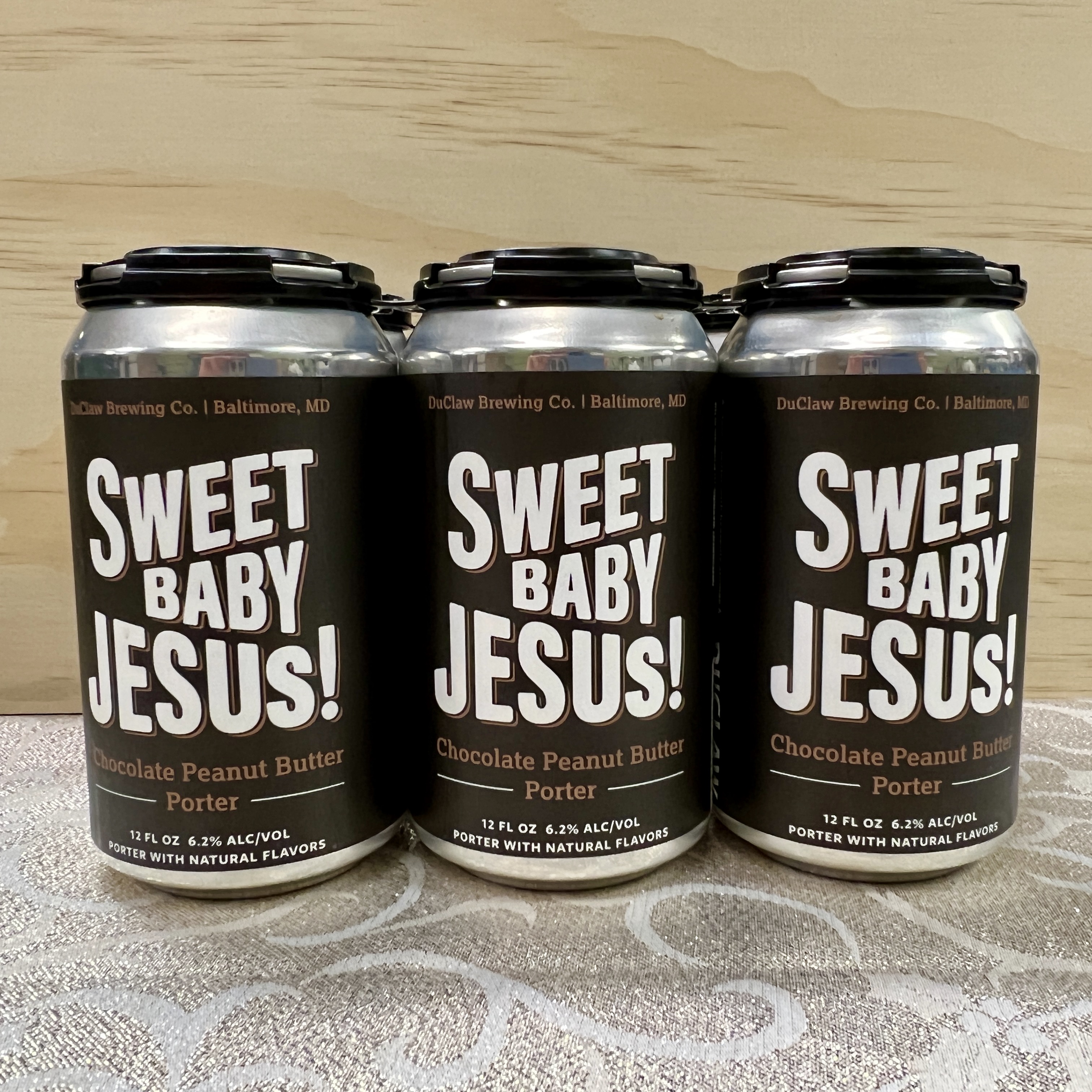 Duclaw Sweet Baby Jesus Chocolate Peanut Butter Porter 6 x 12oz cans