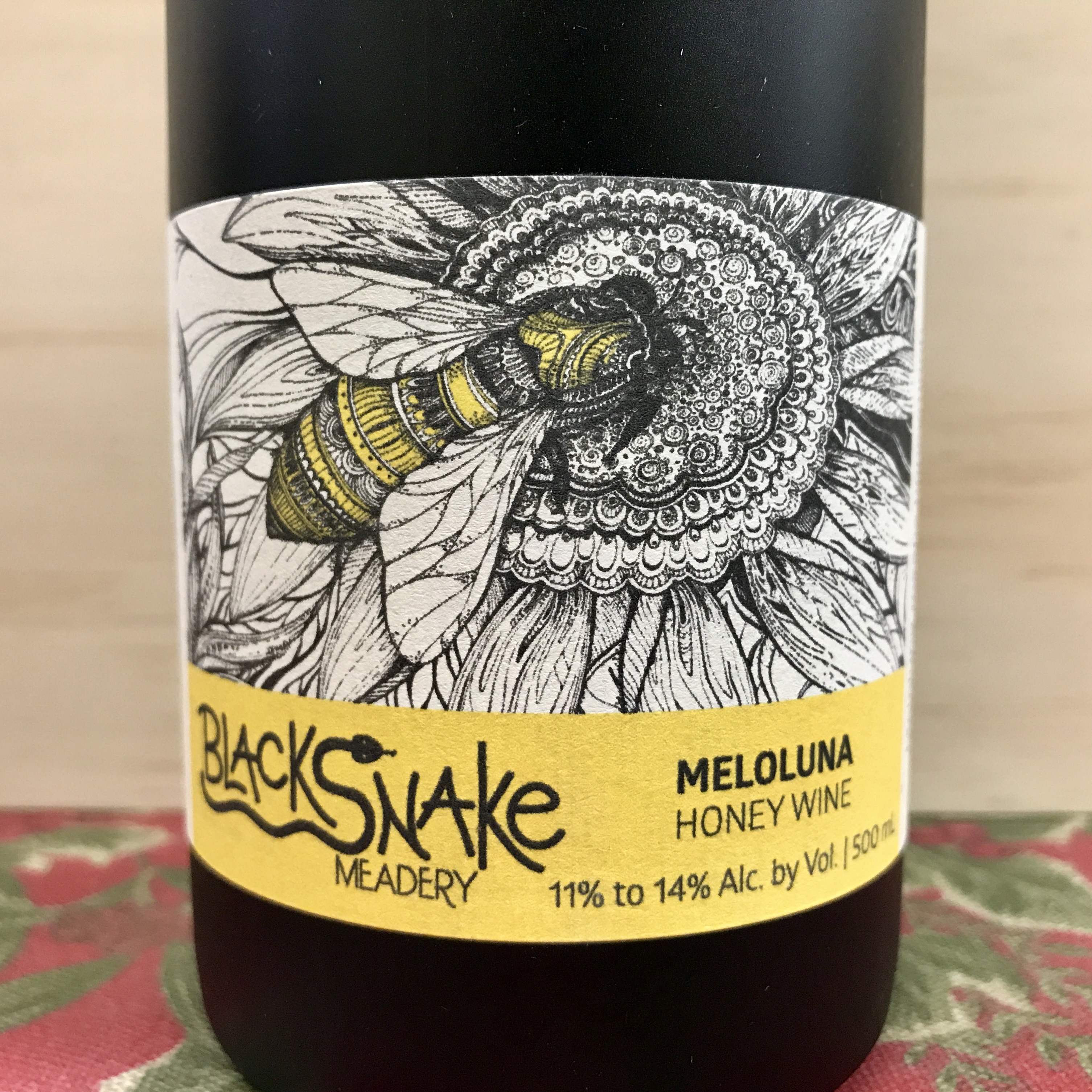 Black Snake Meloluna Honey wine 500 ml