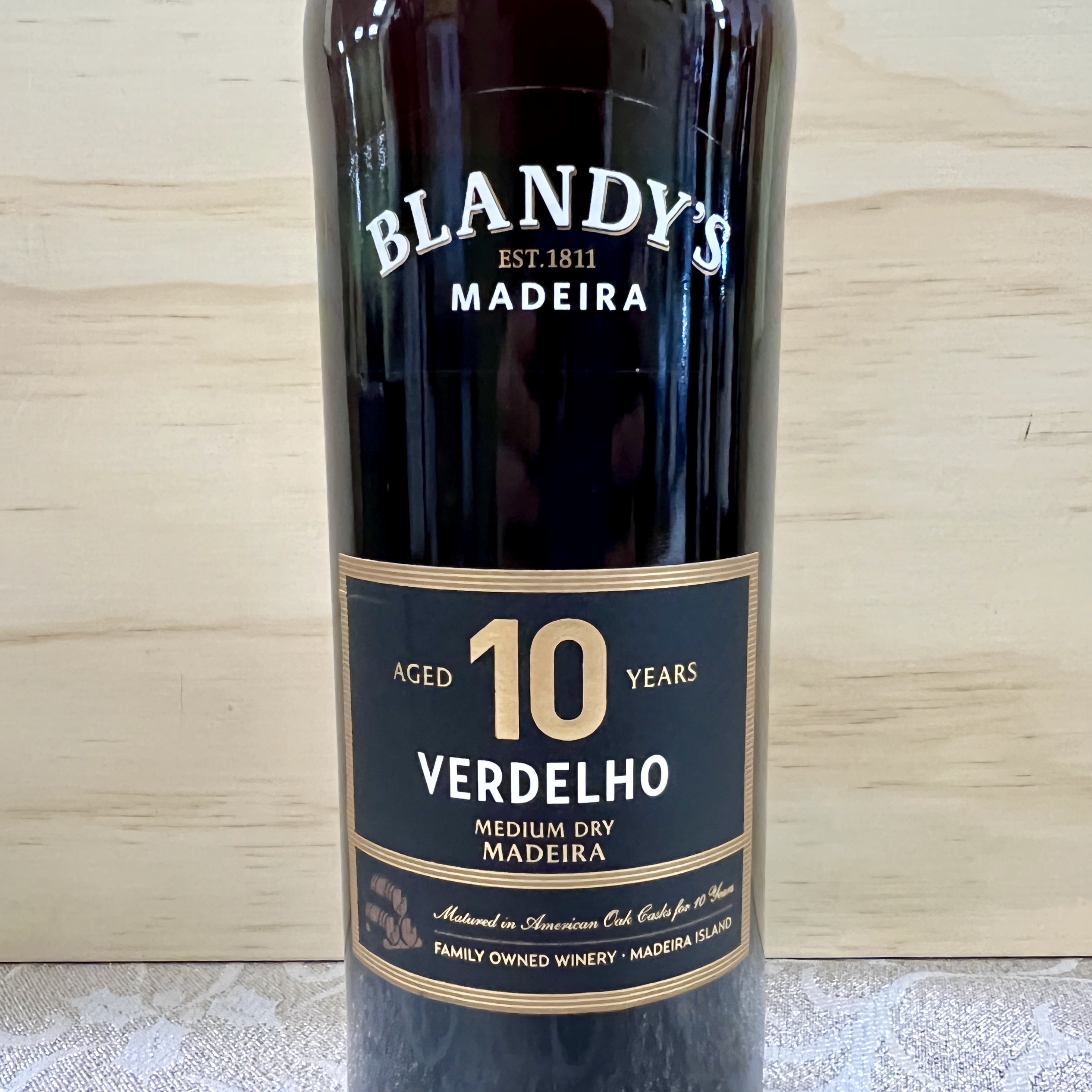 Blandy's Verdelho 10 years aged Medium Dry Madeira 500ml