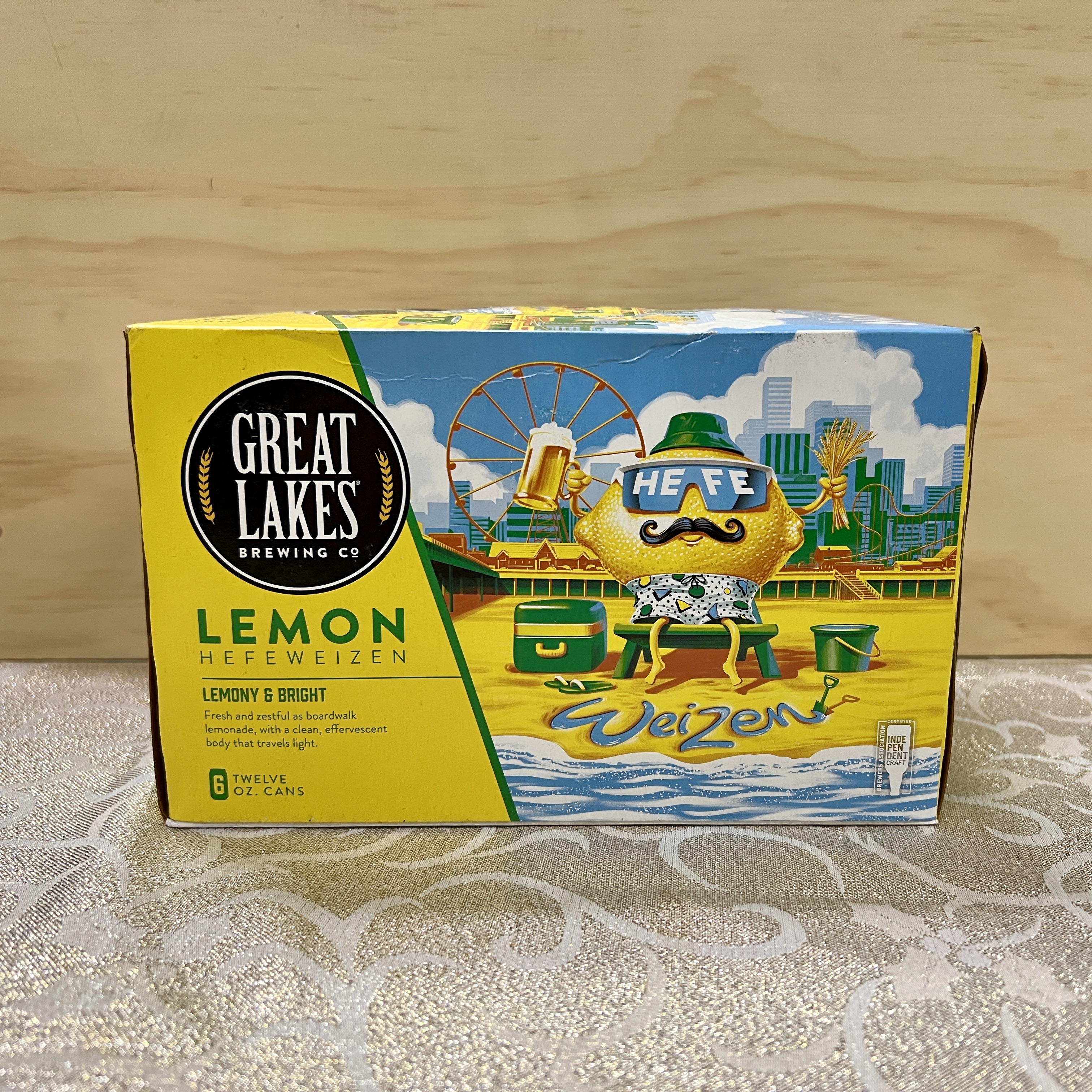 Great Lakes Lemon Hefeweizen 6 x 12oz cans
