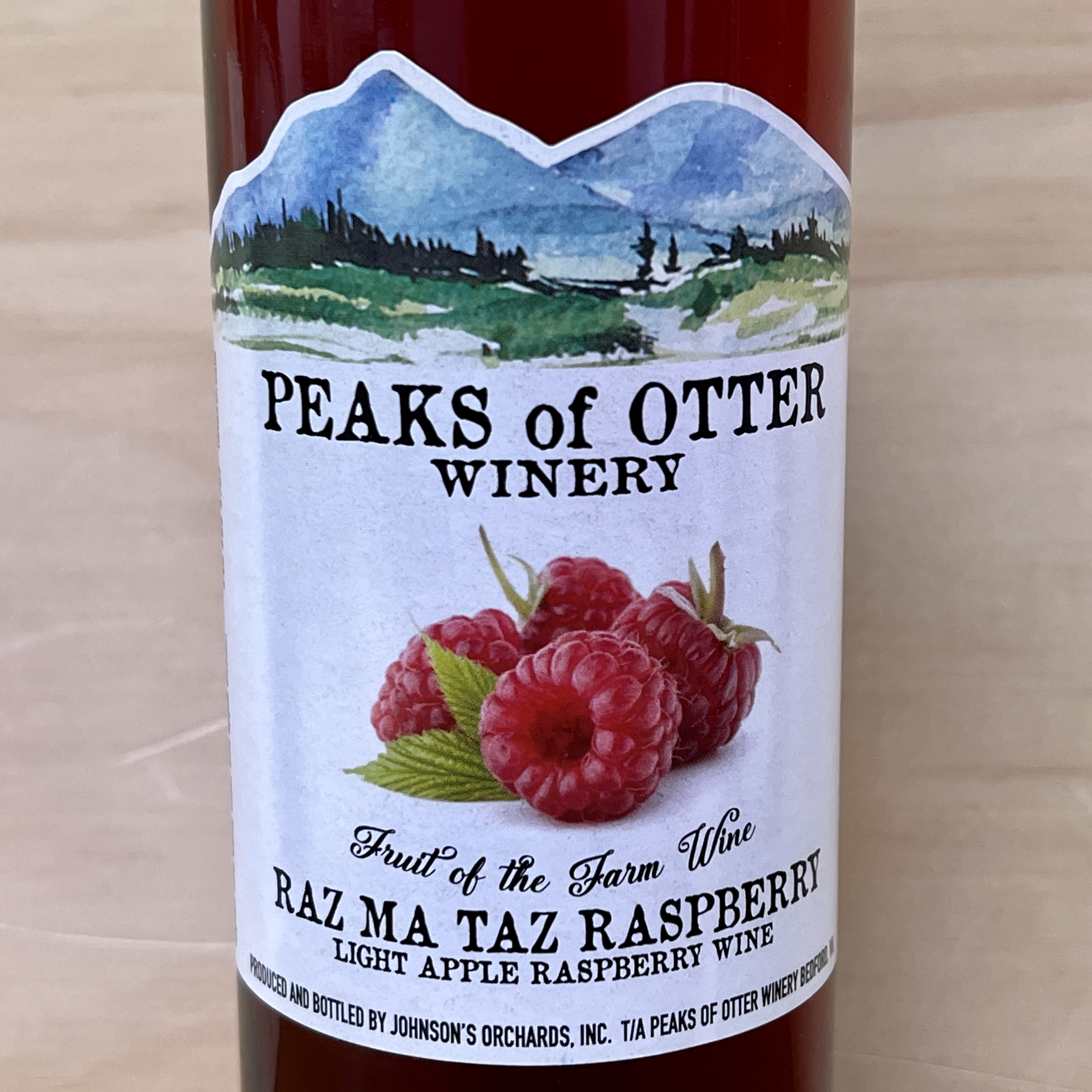 Peaks of Otter Fruit of the Farm 'Raz Ma Taz Raspberry wine 375ml