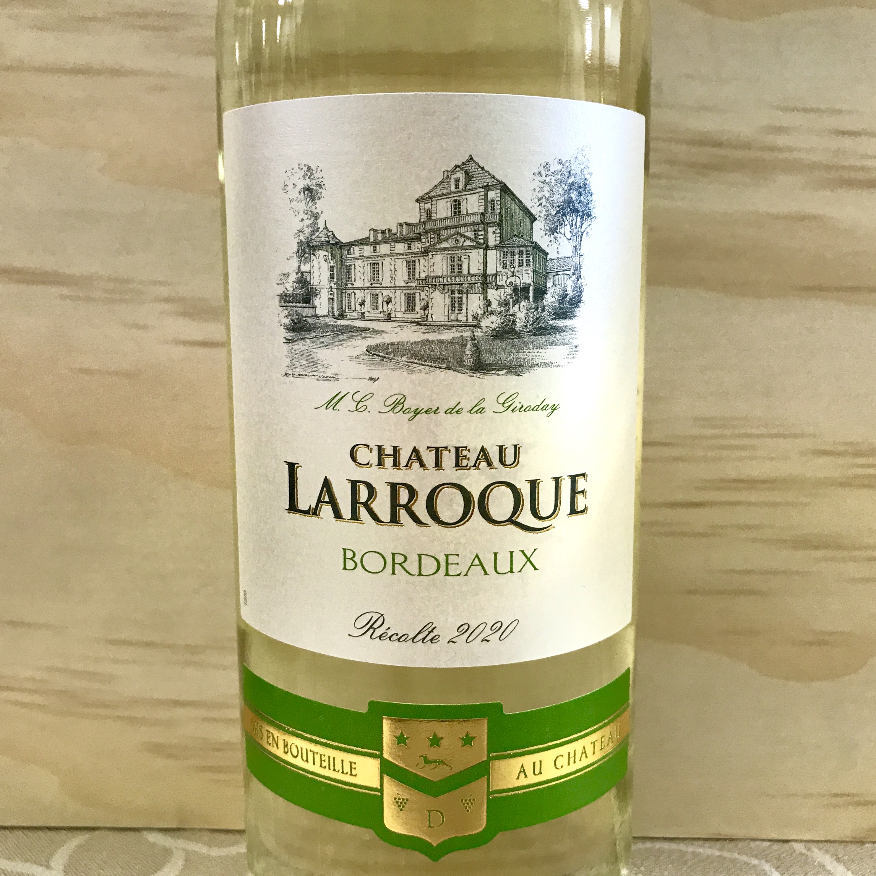 Chateau Larroque Blanc white Bordeaux 2020