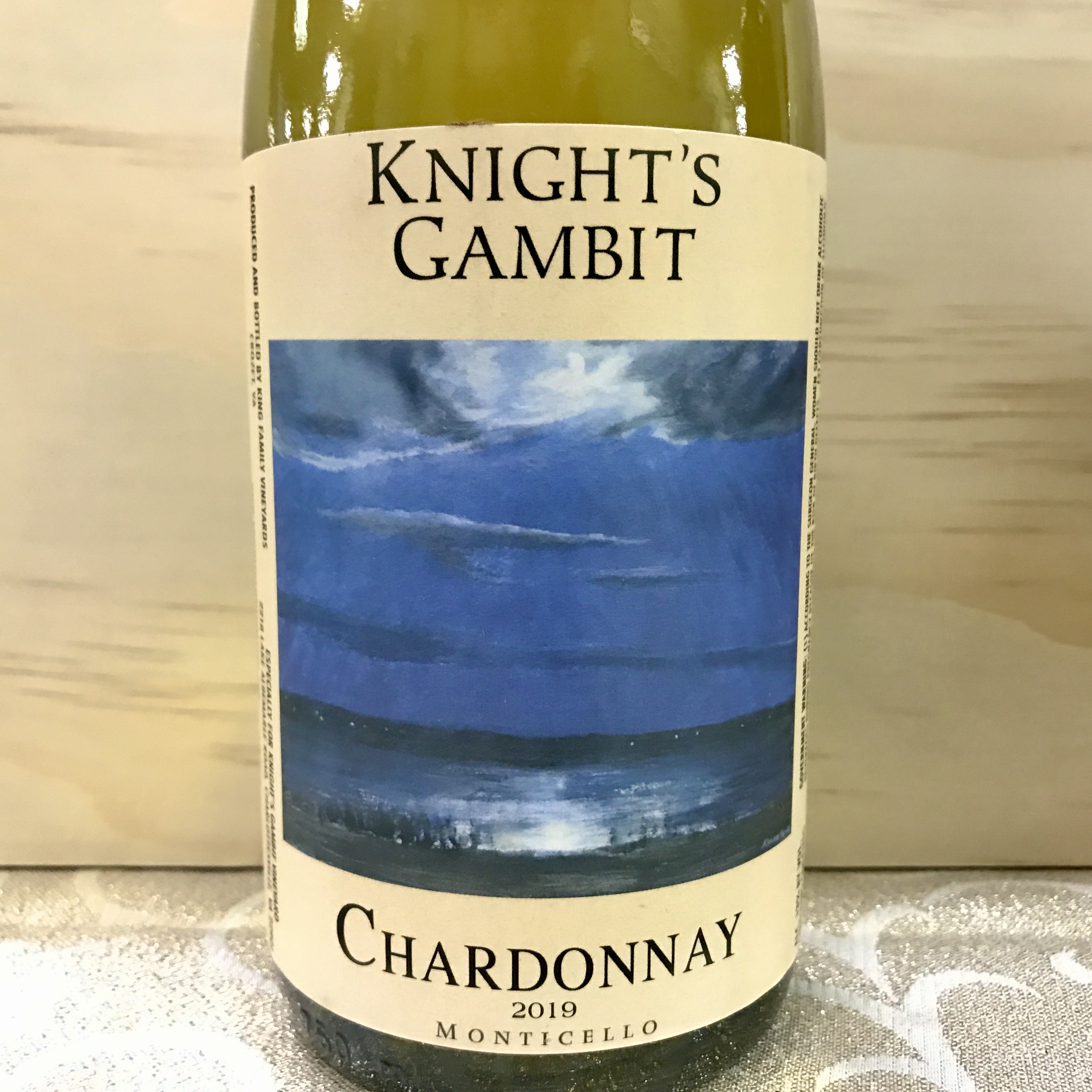 Knight's Gambit Chardonnay Monticello 2019
