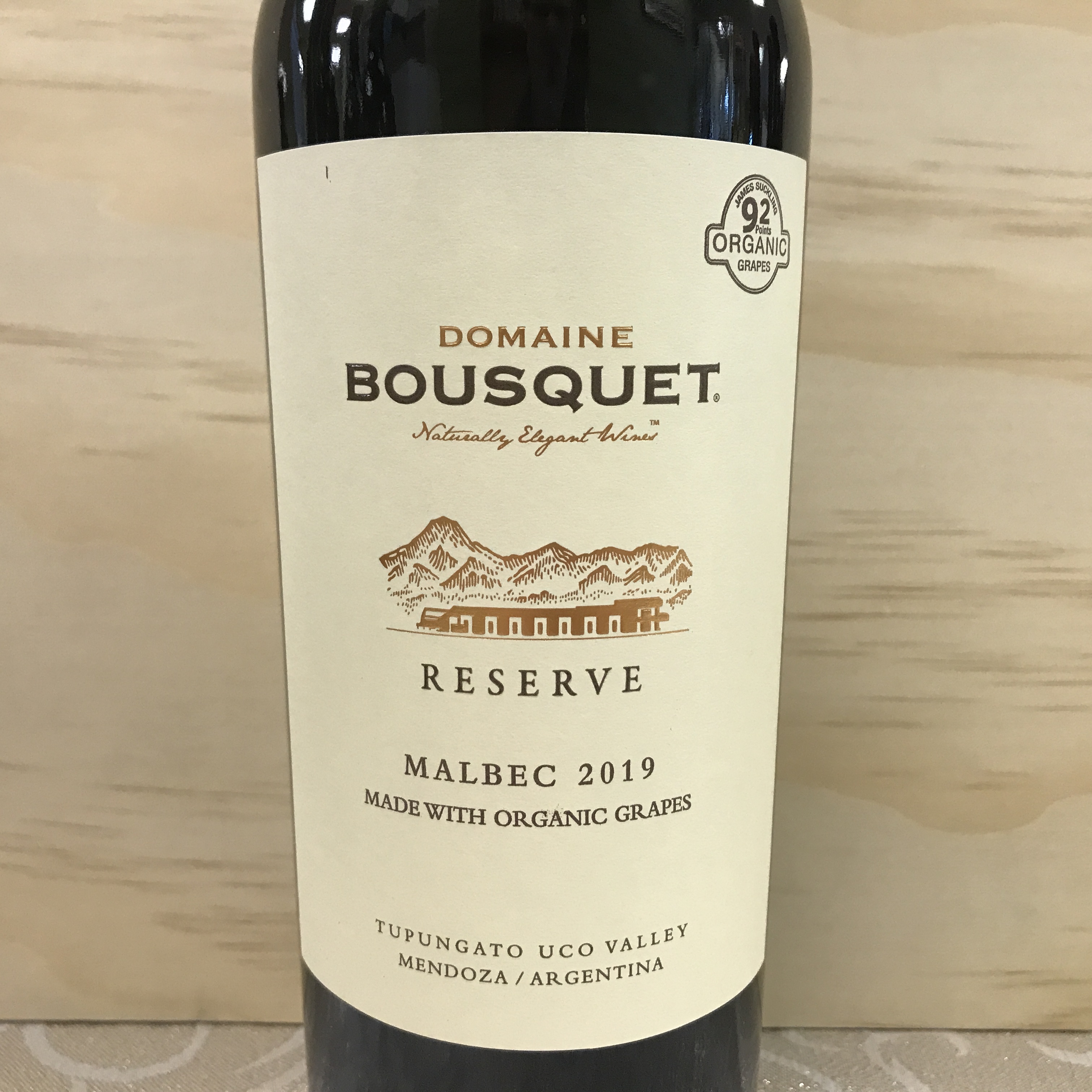 Domaine Bousquet Malbec Organic grapes Uco Valley 2019
