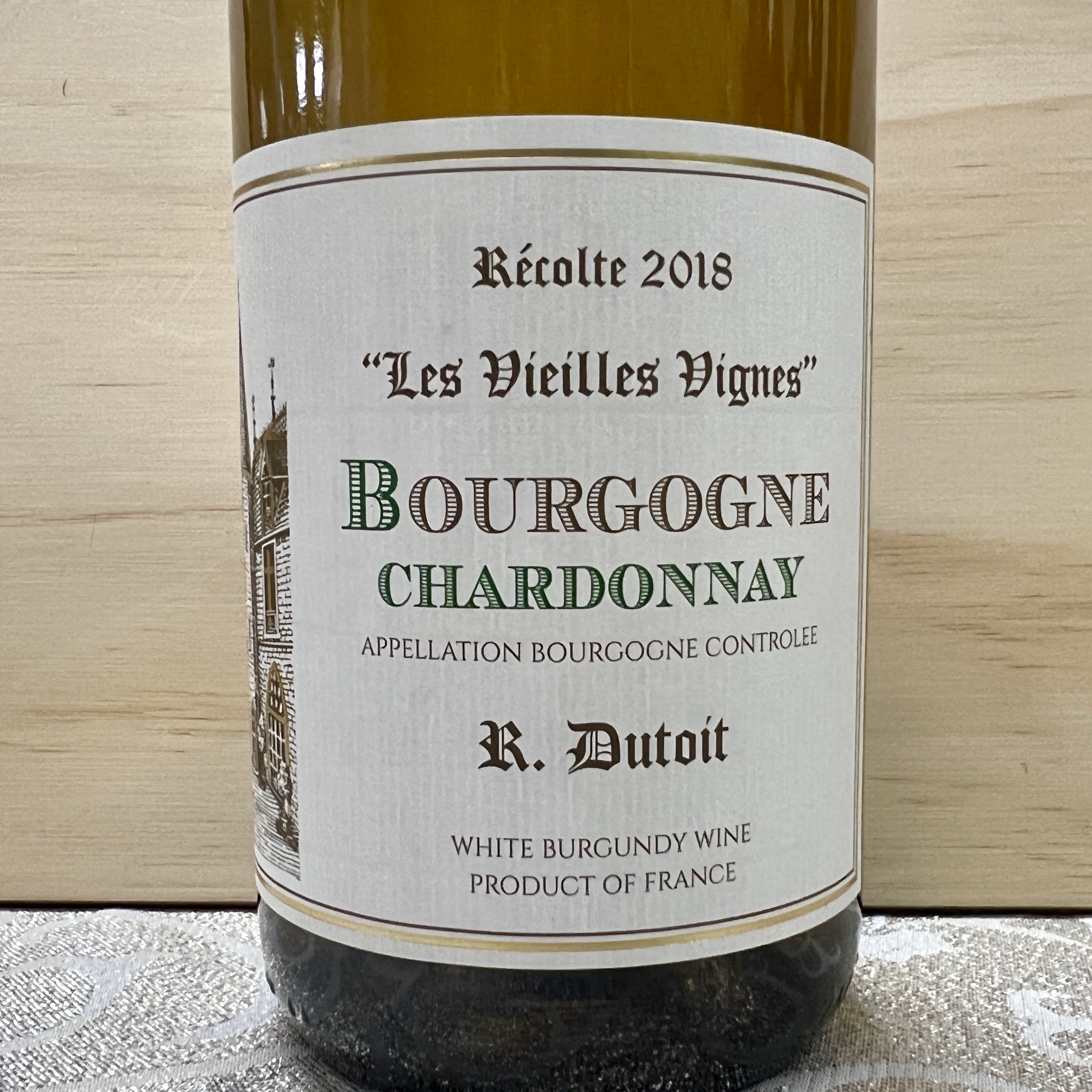 R.Dutoit Bourgogne Chardonnay 'Les Vielles Vignes' 2018