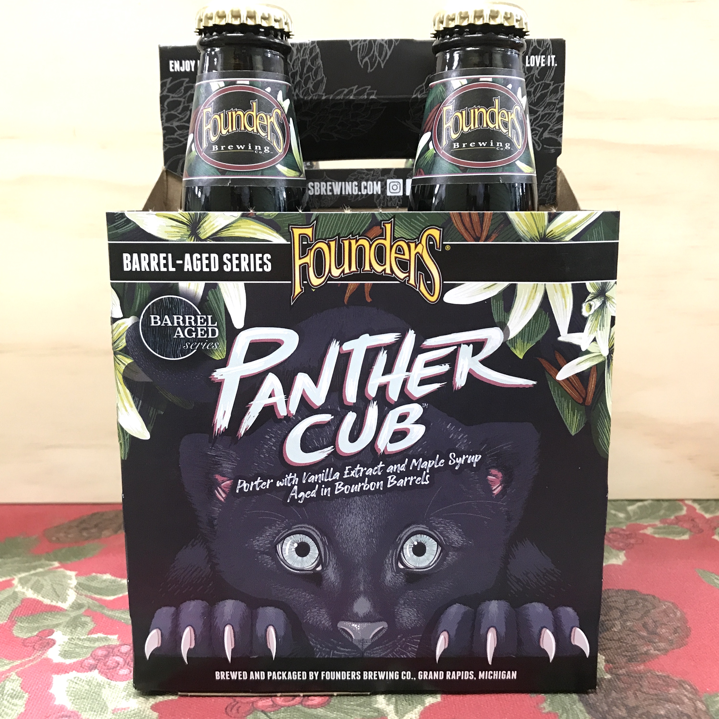 Founders Panther Cub Bourbon Vanilla Maple Porter 4pk/12oz bottles