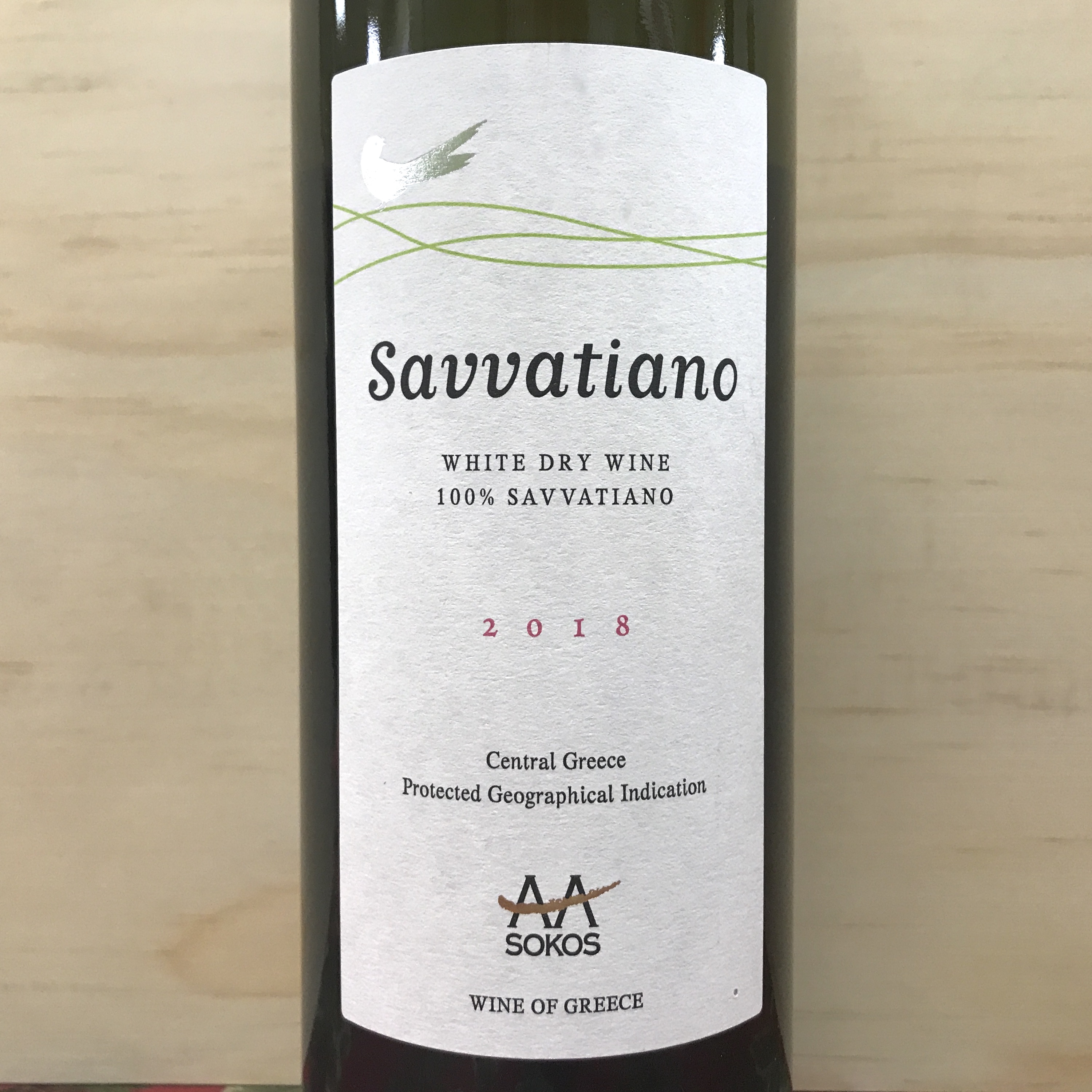 Sokos Savvatiano dry White Wine 2018