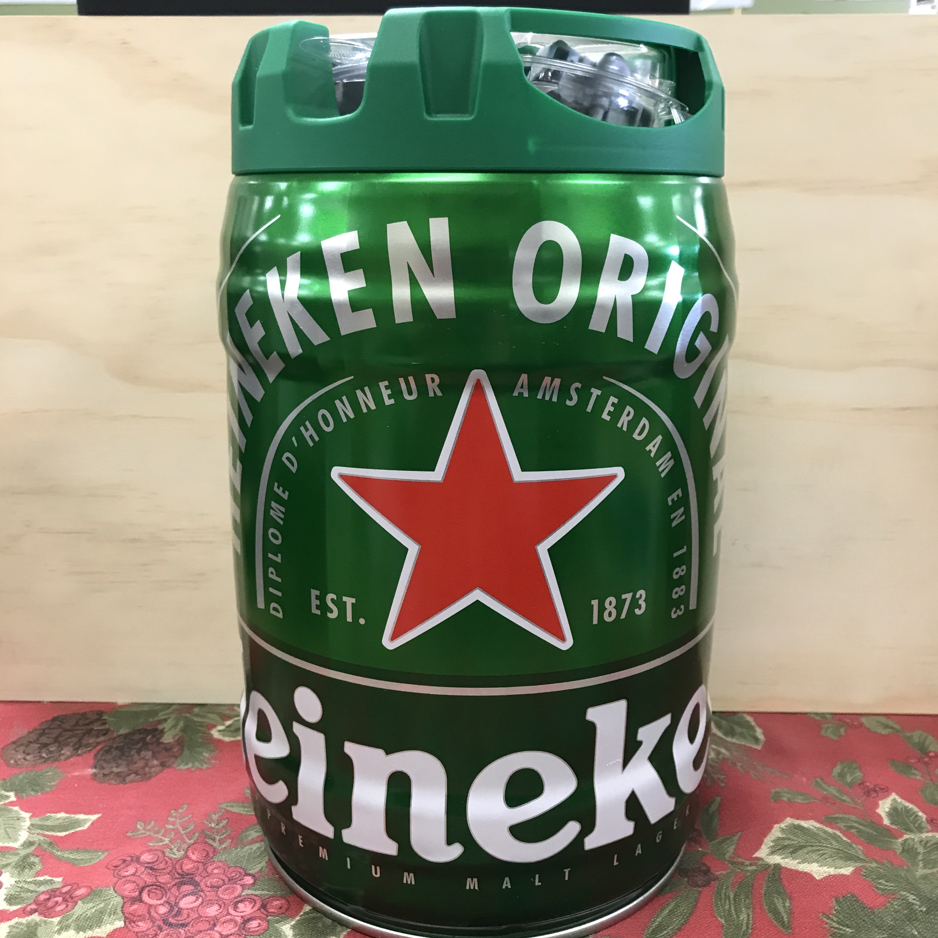 Heineken Keg 5 Liters with built in tap & pump