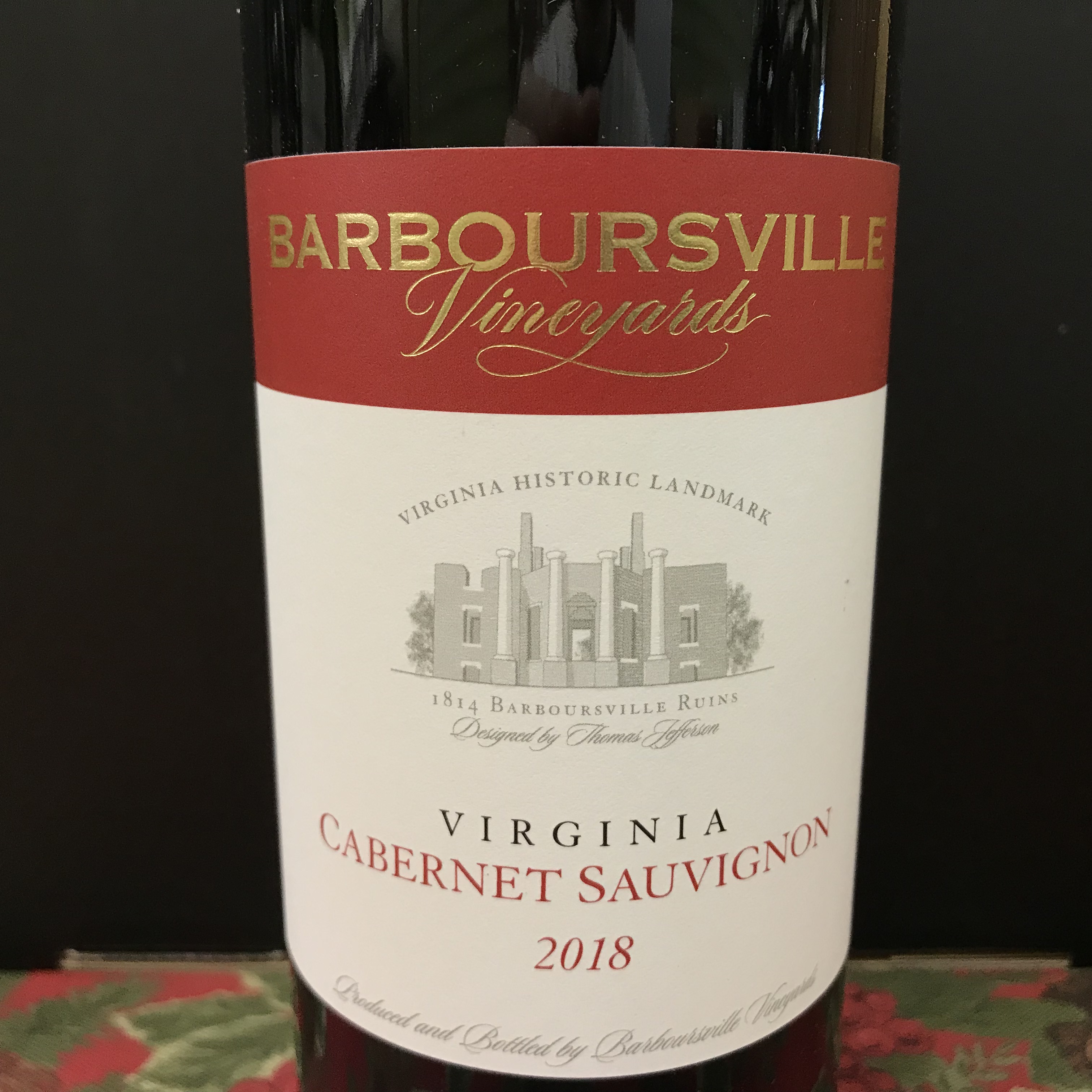 Barboursville Vineyards Cabernet Sauvignon 2018