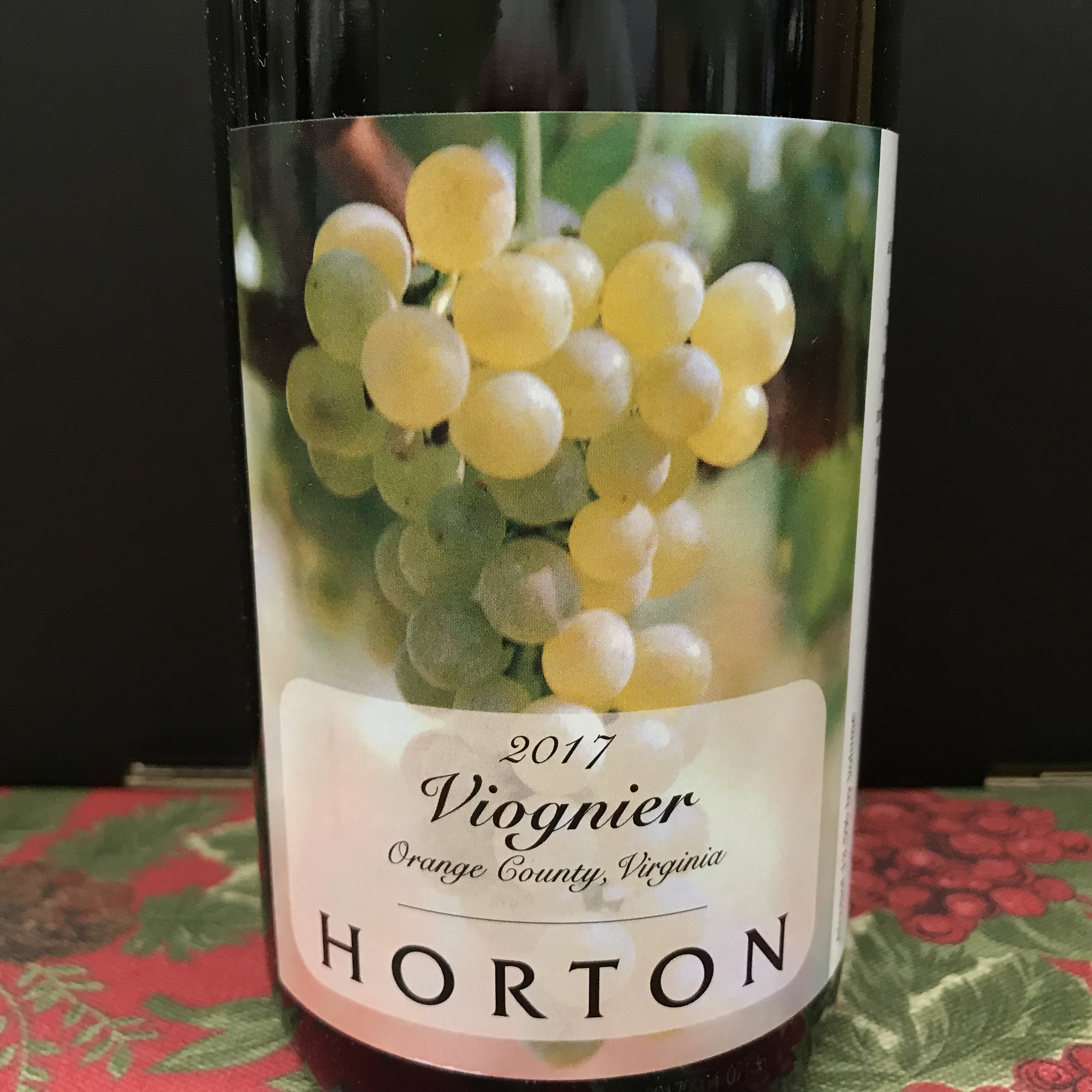 Horton Vineyards Viognier Orange County 2019
