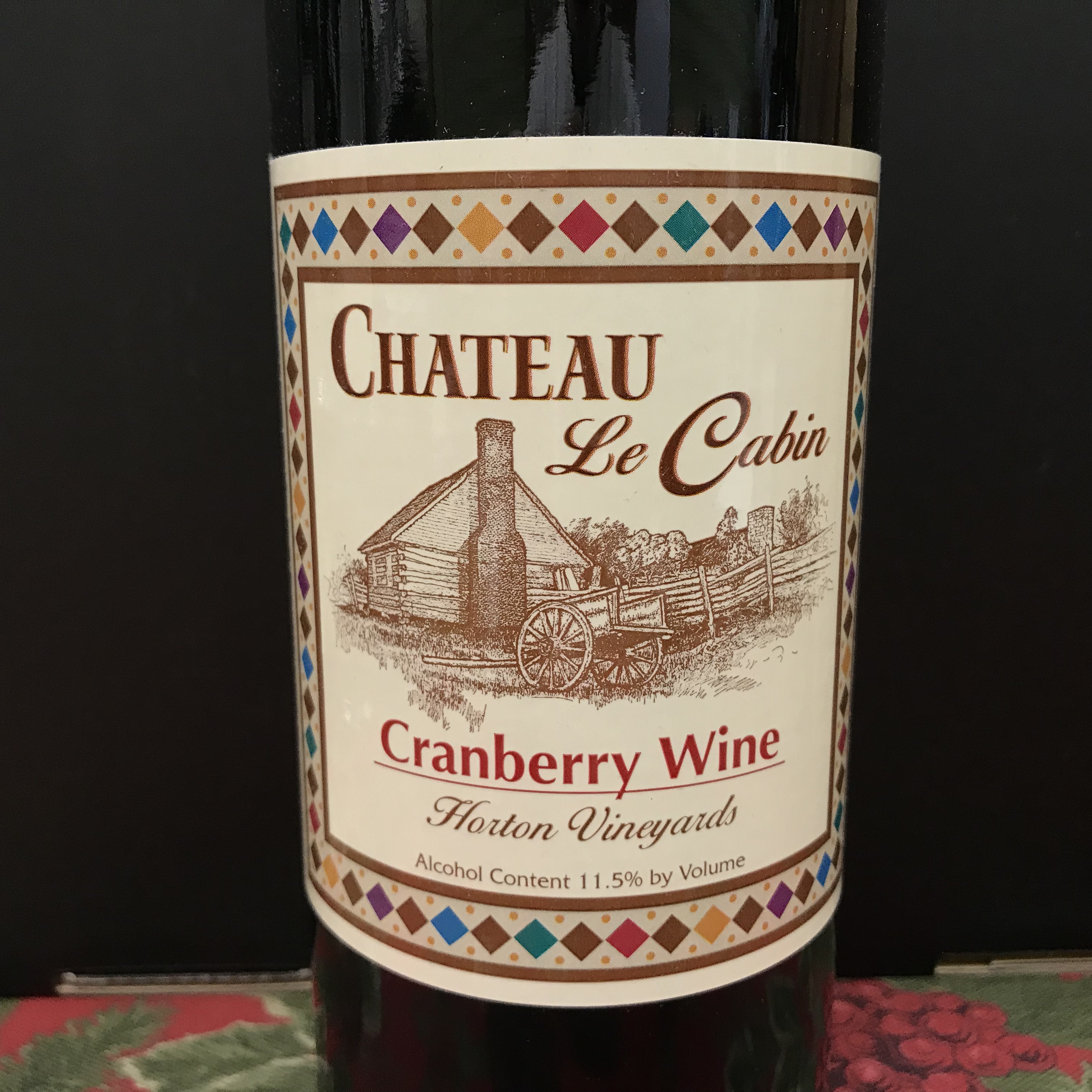 Horton Chateau Le Cabin Cranberry fruit wine