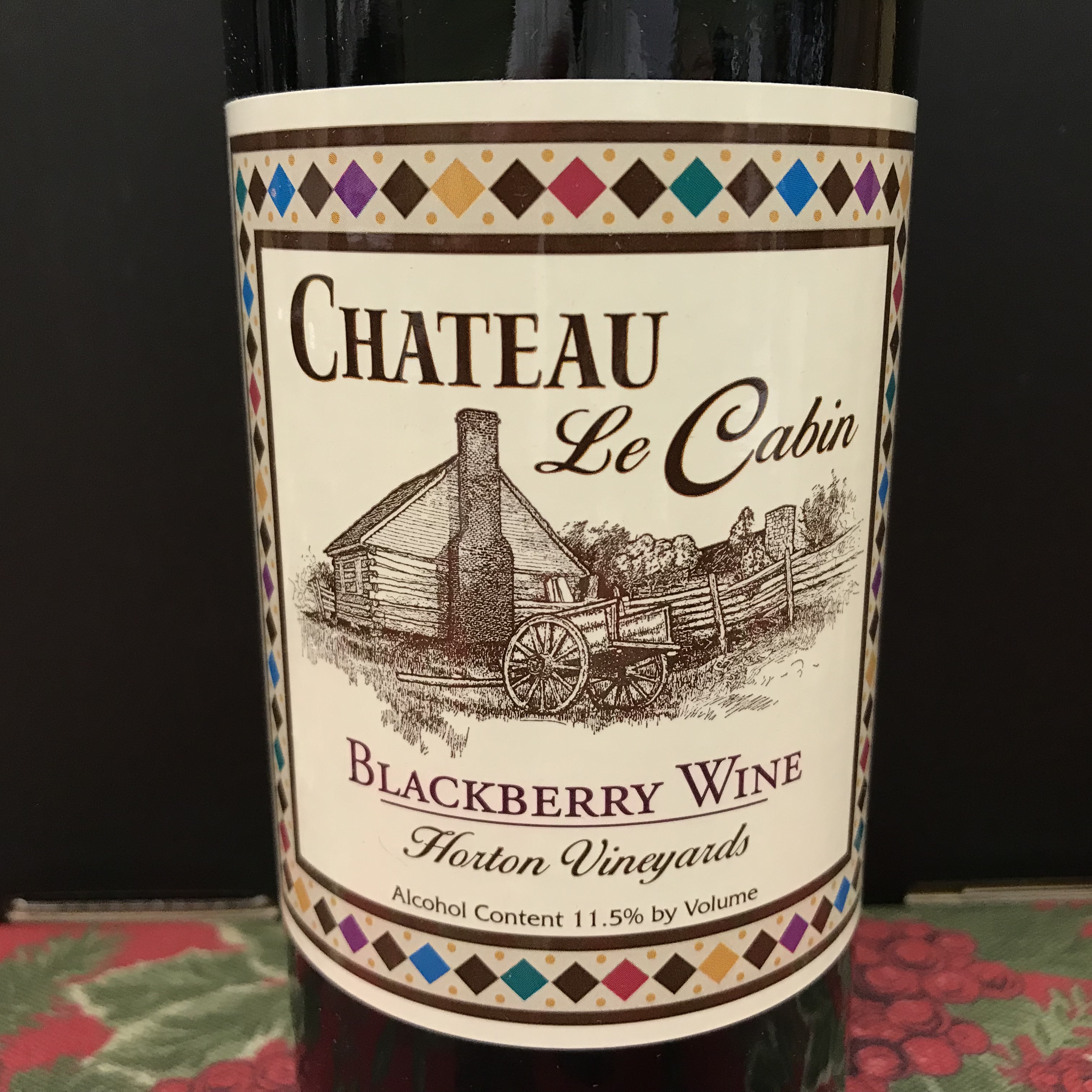 Horton Chateau Le Cabin Blackberry fruit wine