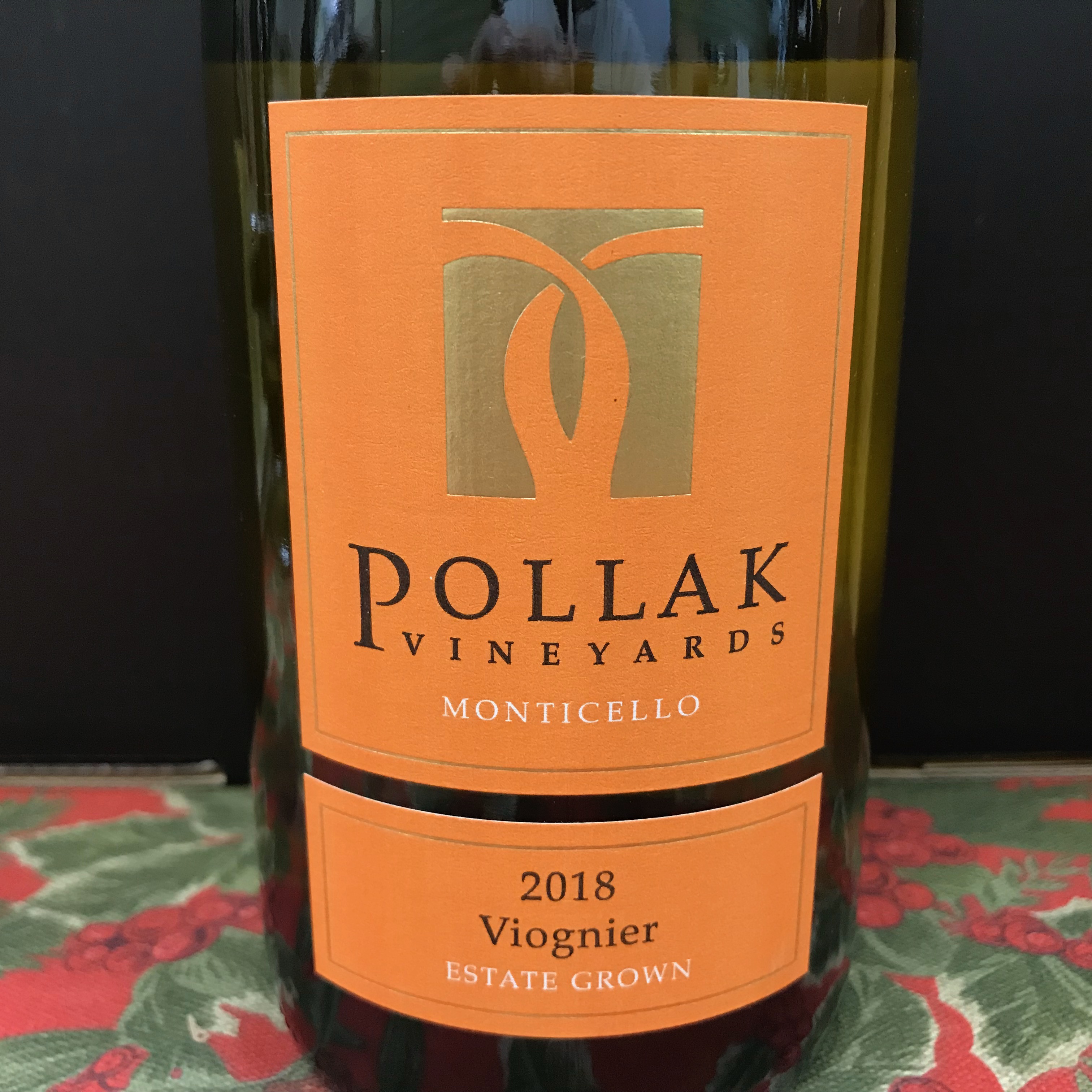 Pollak Vineyards Viognier Monticello Estate 2018
