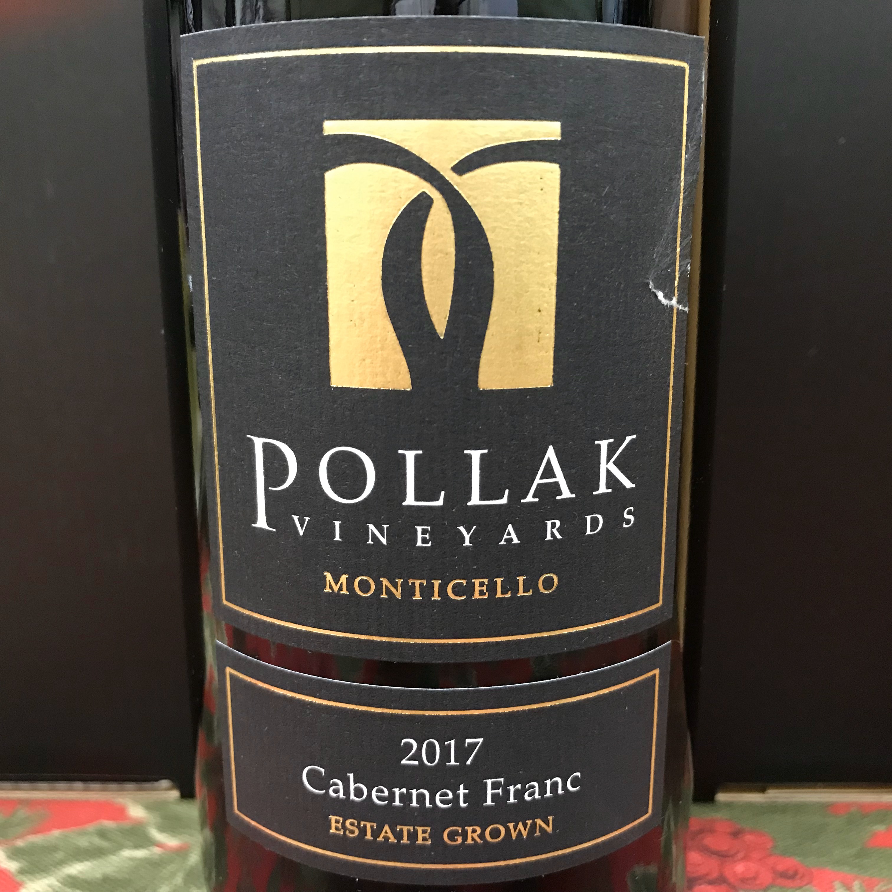 Pollak Vineyards Cabernet Franc Monticello Estate 2018