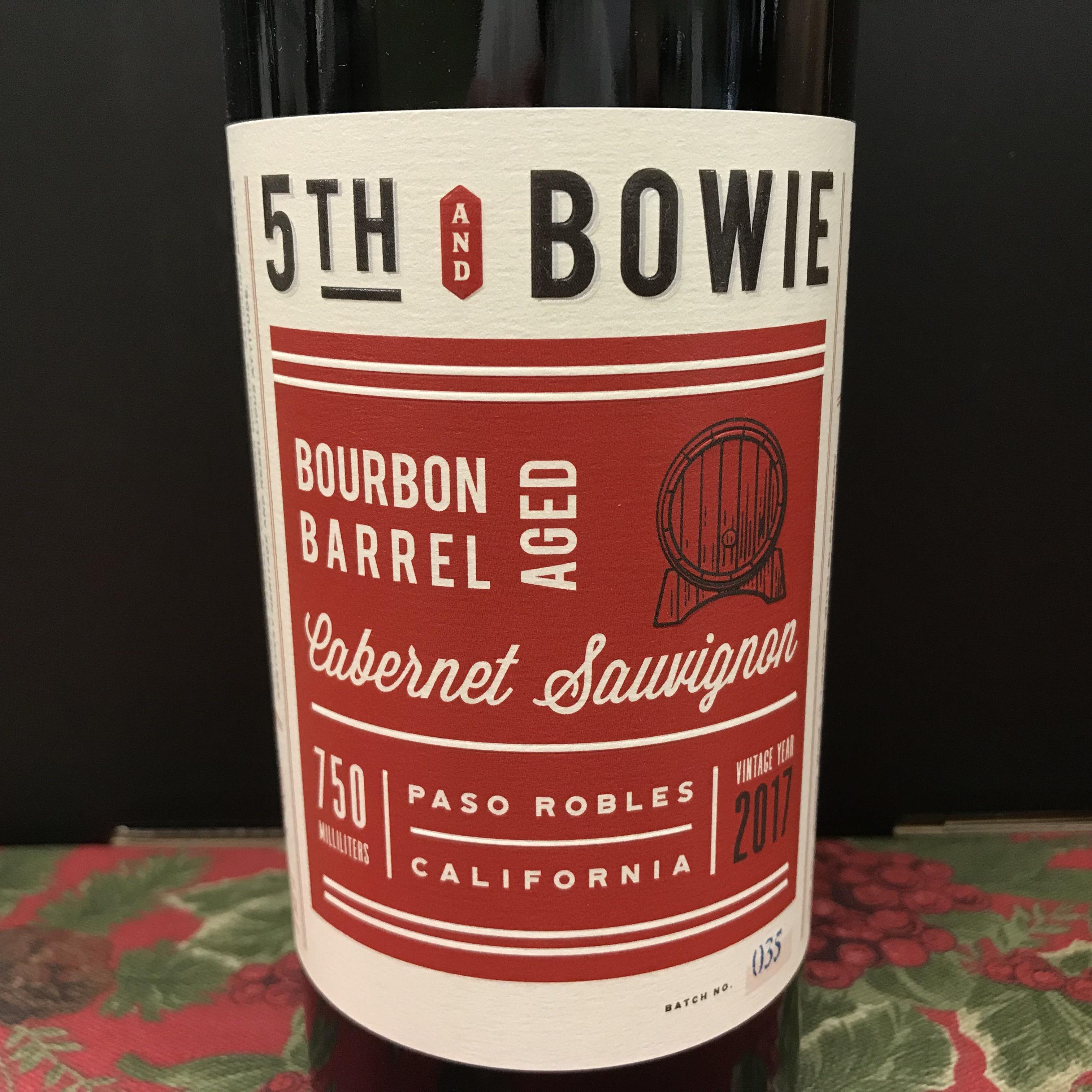 5th & Bowie Bourbon Barrel aged Cabernet Sauvignon 2017