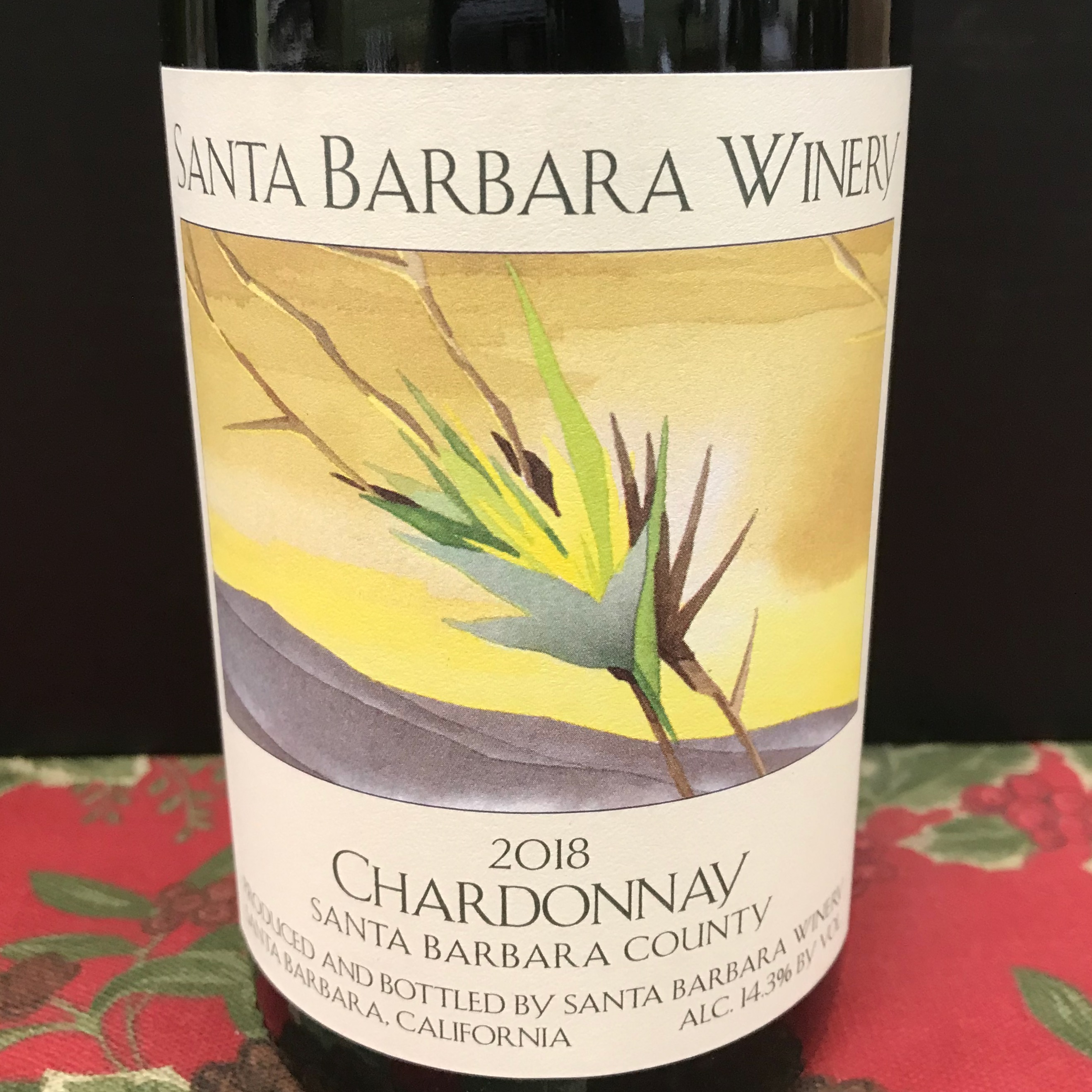 Santa Barbara Winery Santa Barbara County Chardonnay 2018