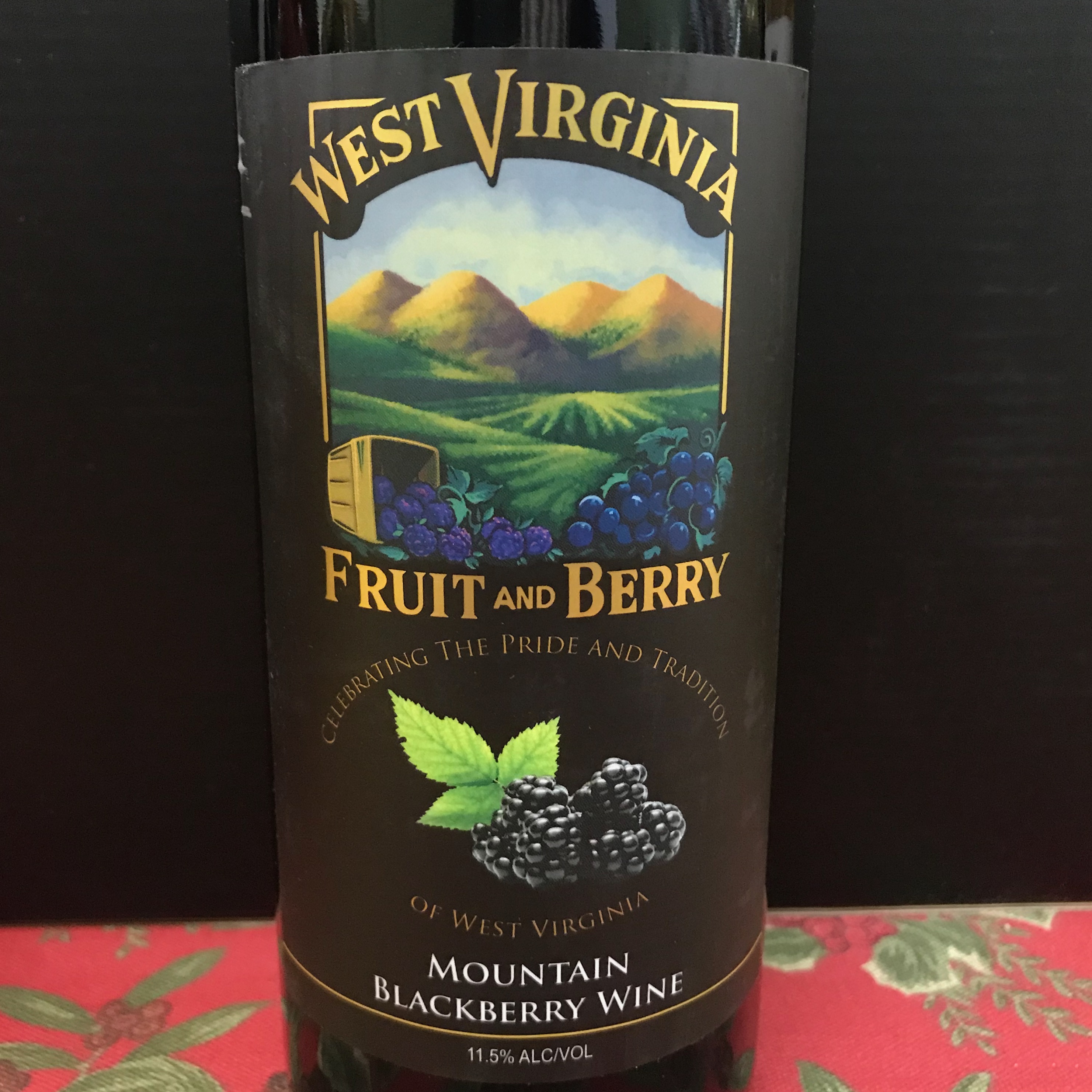 West Virgina Fruit & Berry Mountain Blackberry Wine
