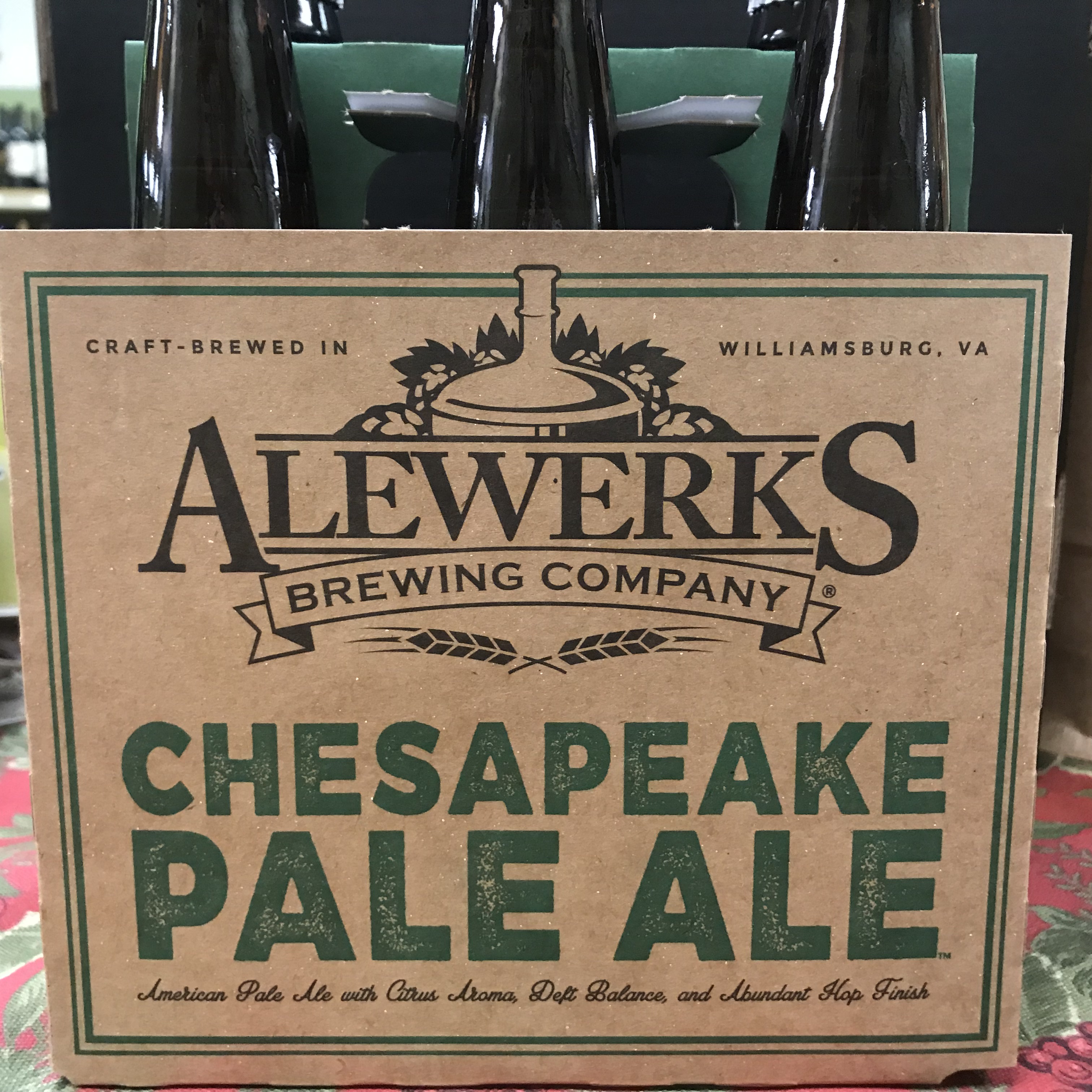 Alewerks Chesapeake Pale Ale 6 pack 12oz bottles