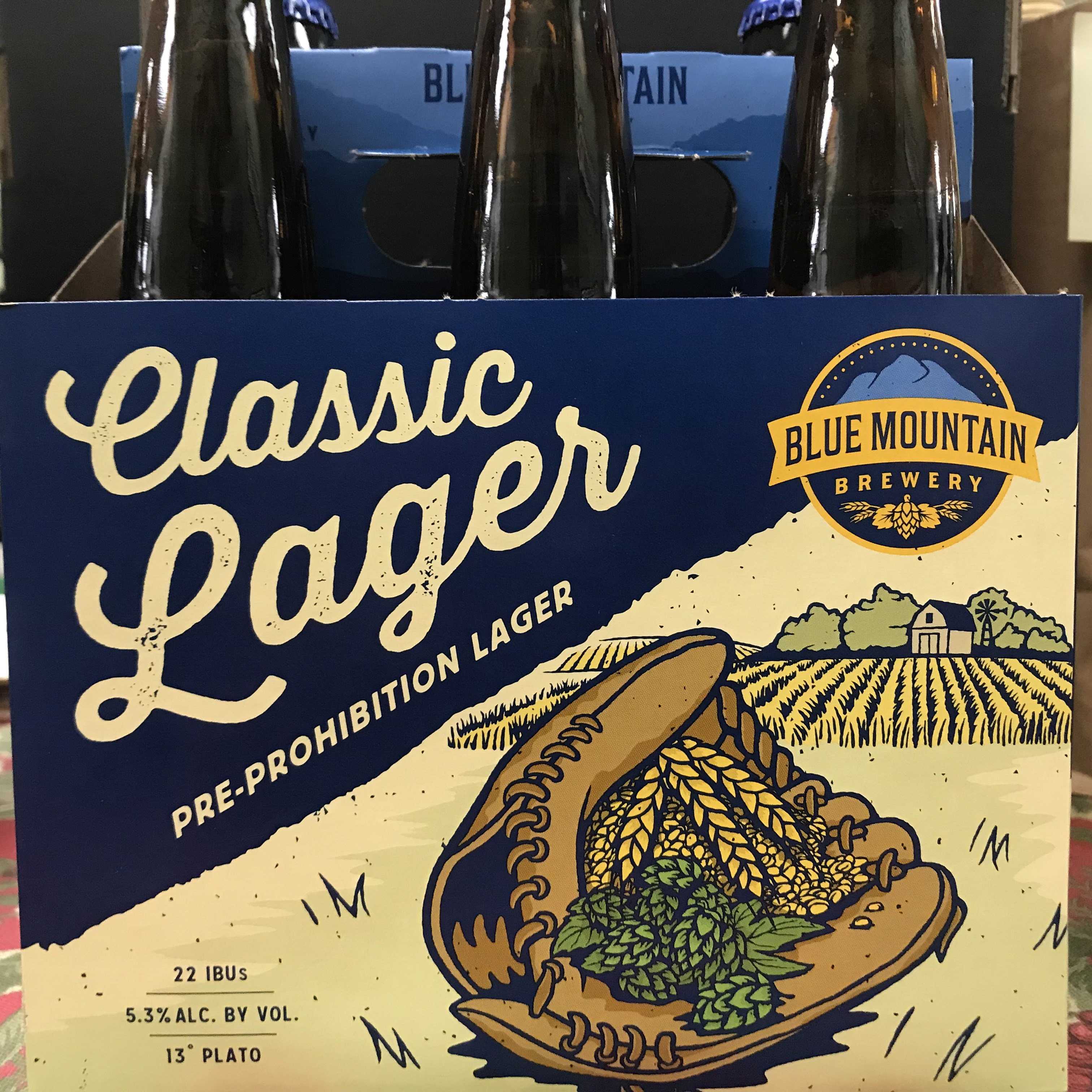 Blue Mountain Classic Lager 6 x 12oz bottles
