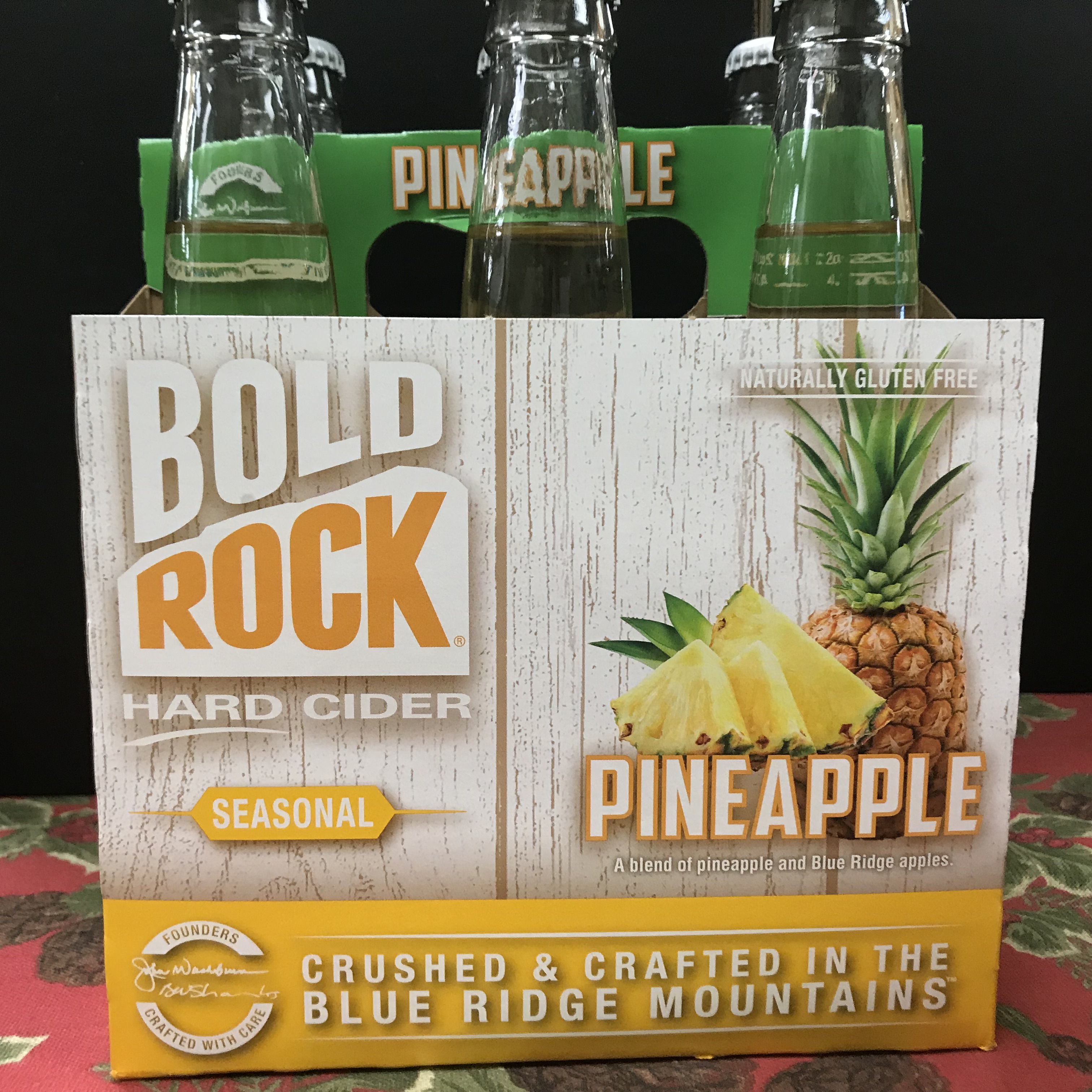 Bold Rock Pineapple Hard Cider 6 x 12oz bottles