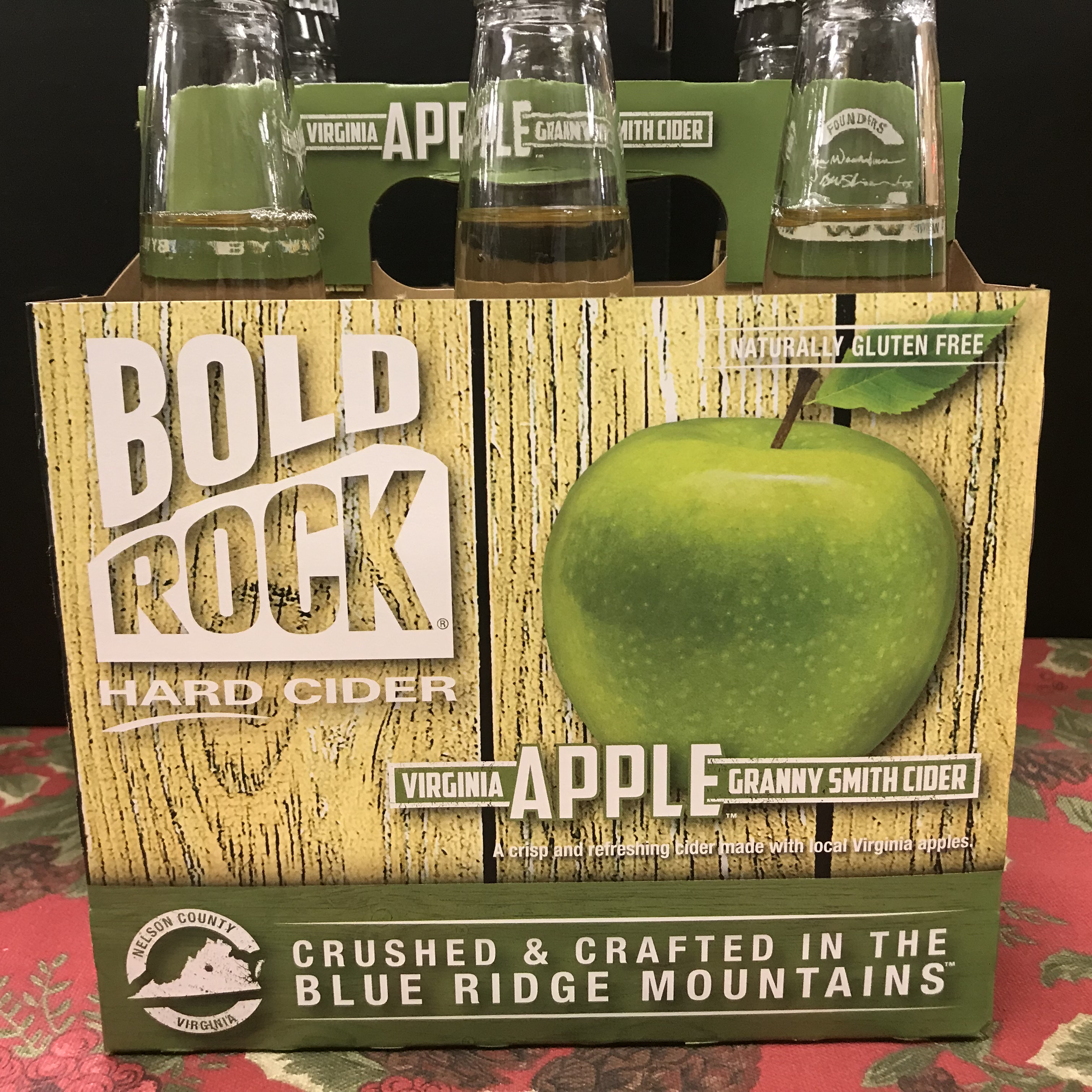 Bold Rock Virginia Granny Smith Apple Hard Cider 6 x 12oz bels