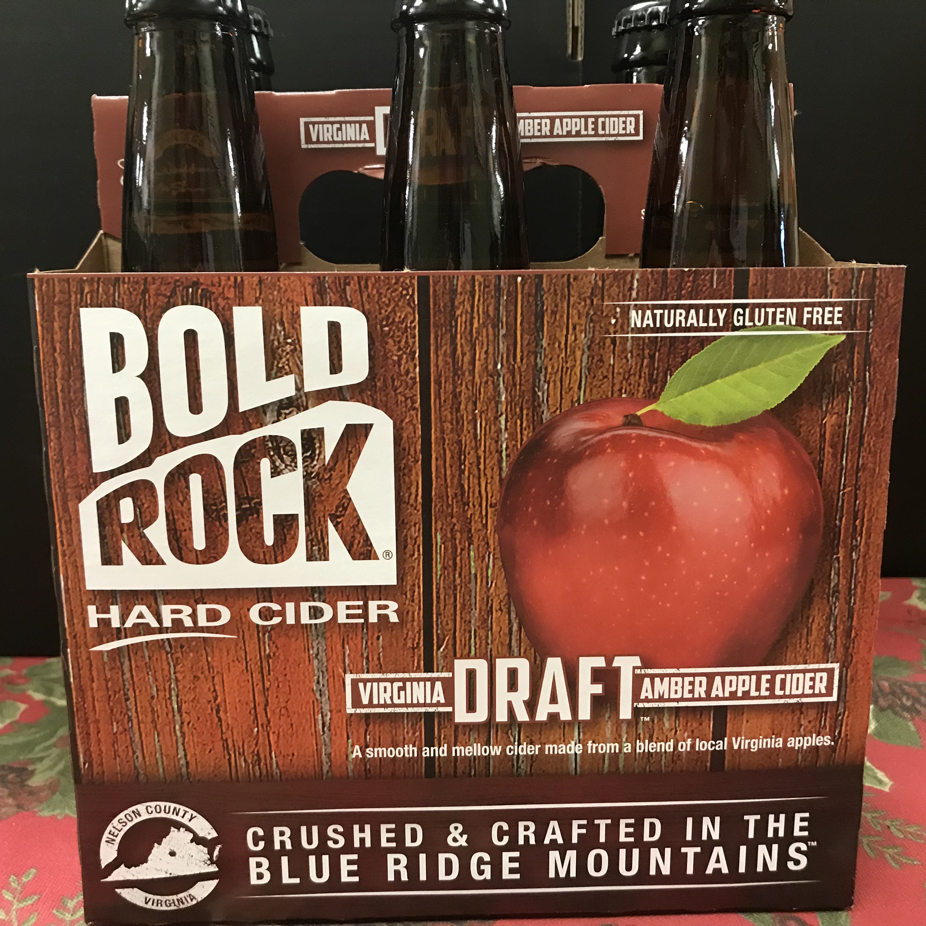 Bold Rock VA Draft Amber Apple Hard Cider 6 x 12 bottles