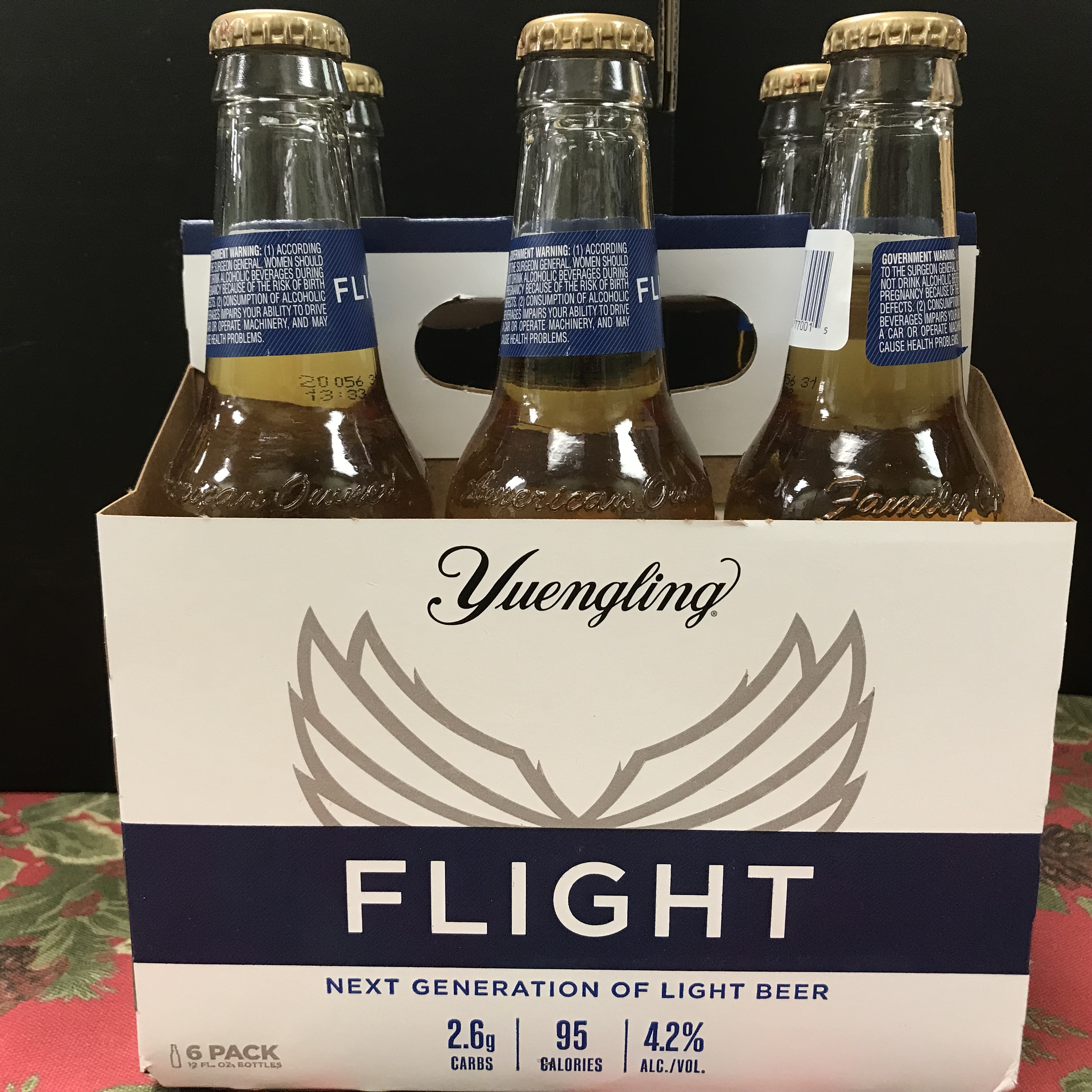 Yuengling Flight Light Beer 6 x 12oz bottles