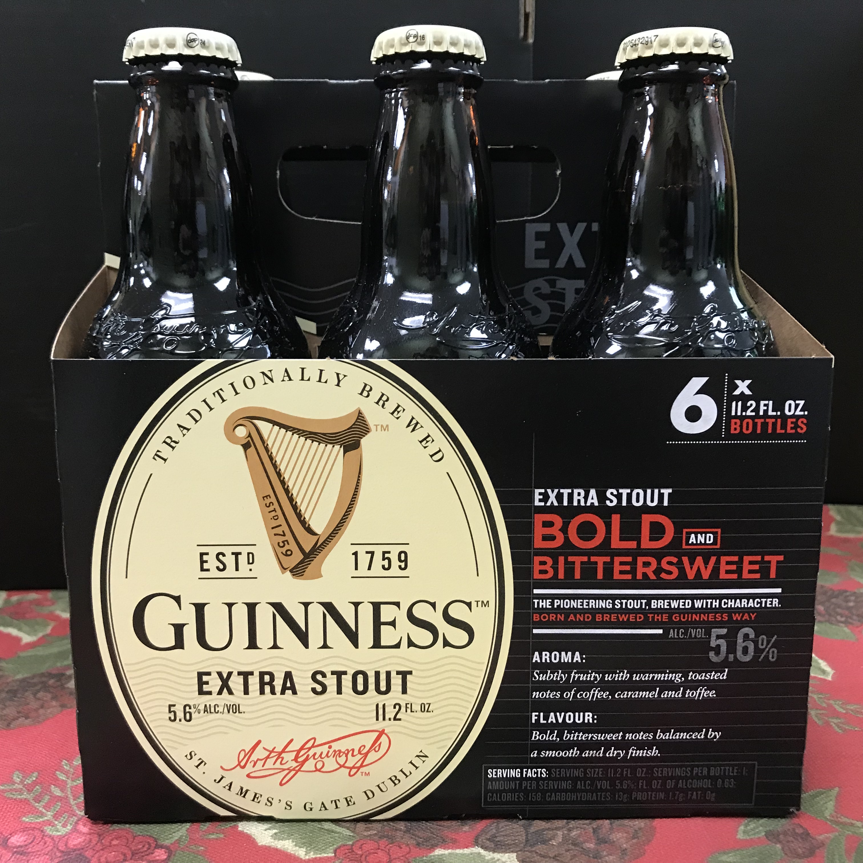 Guinness Extra Stout 6 x 12oz