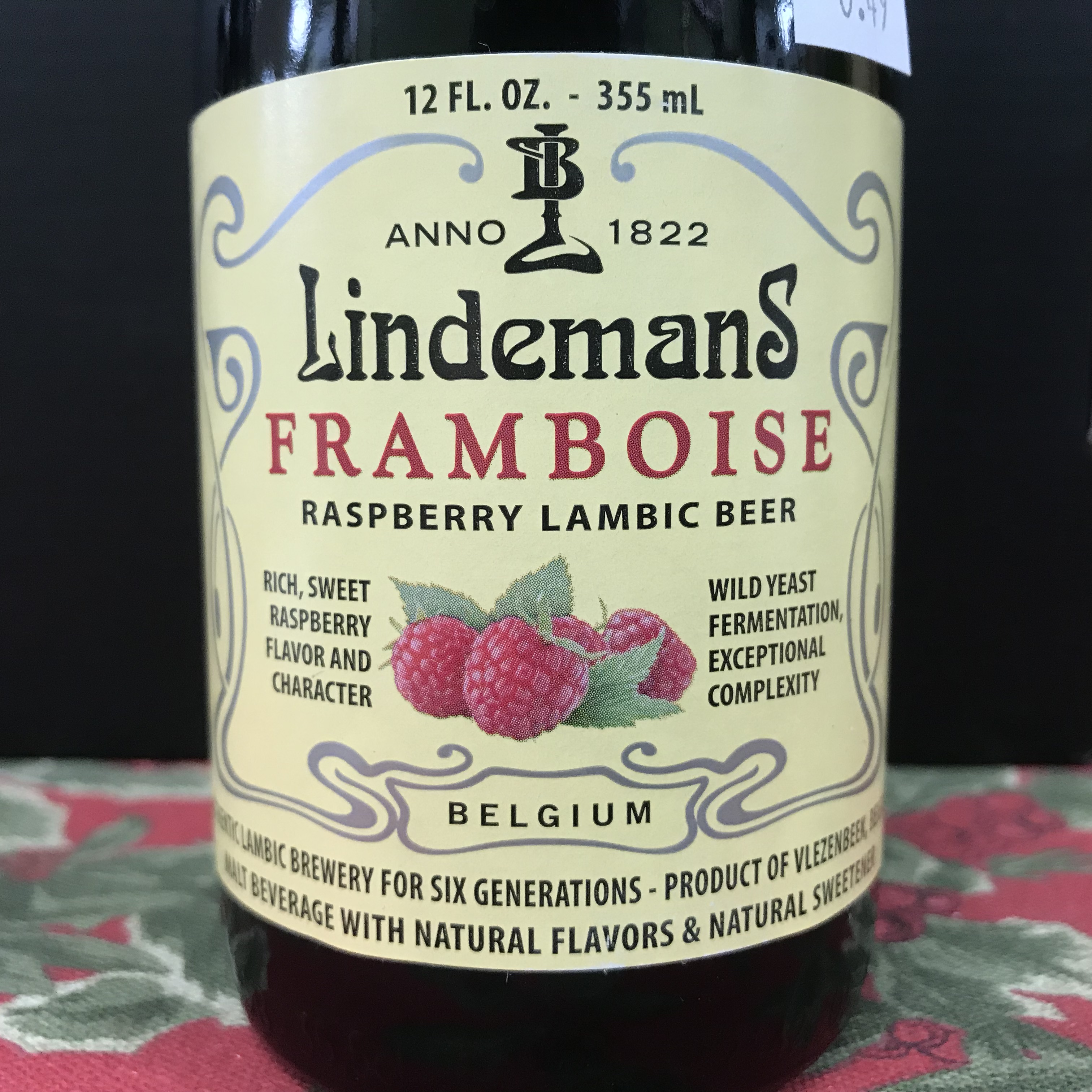 Lindemans Framboise Raspberry Lambic 12 oz