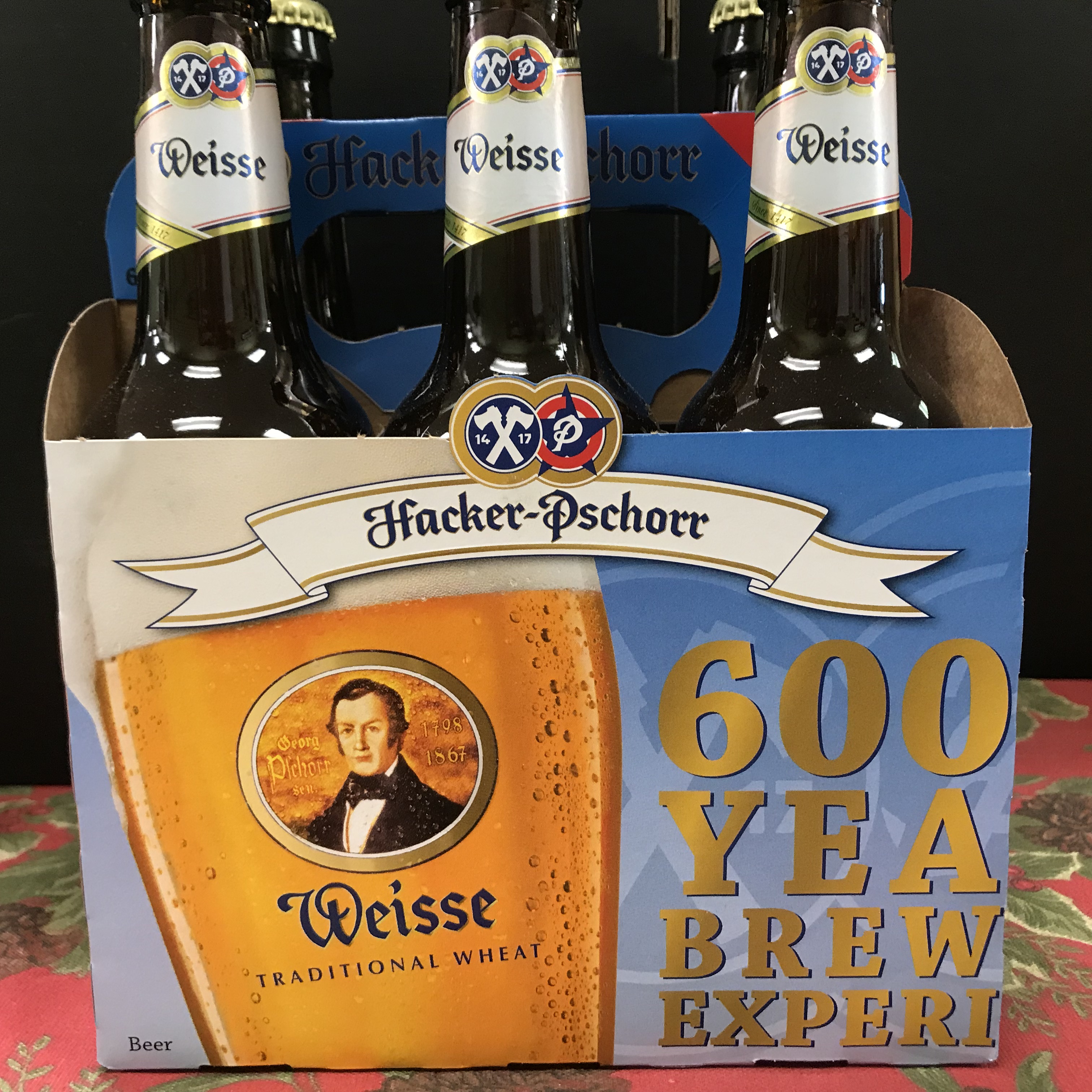 Hacker Pschorr Weisse Wheat beer 6 x 120z