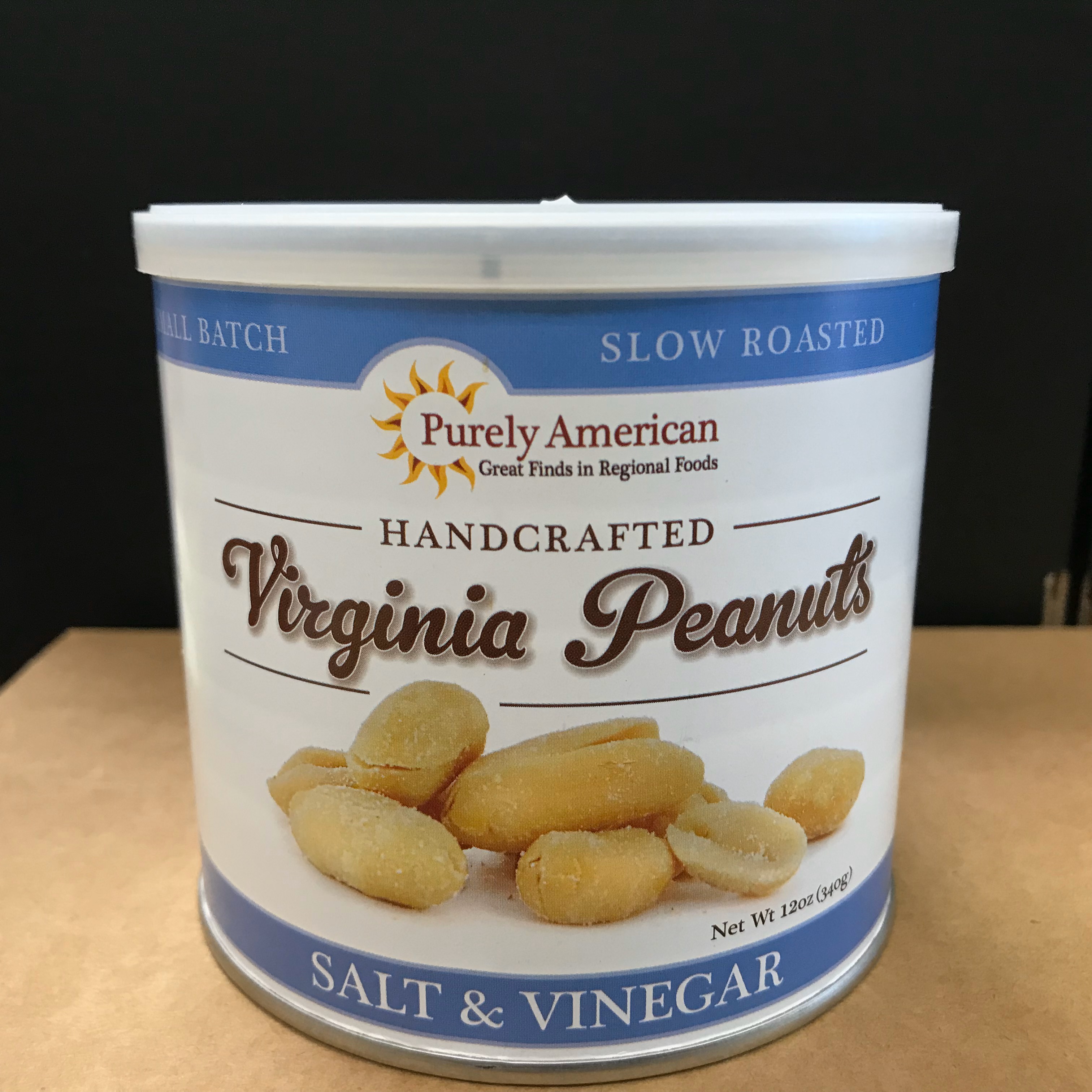 Purely American Virginia Peanuts Salt & Vinegar 12 oz