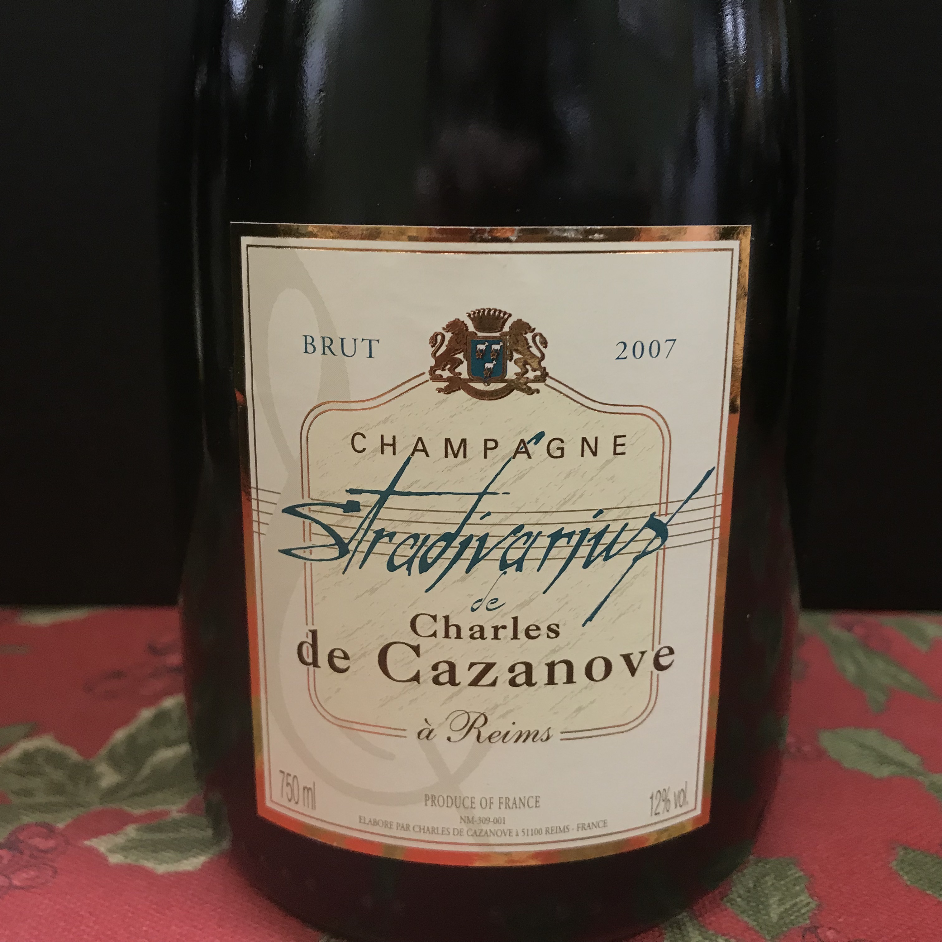 Charles de Cazanove Stradivarius Champagne Brut 2007