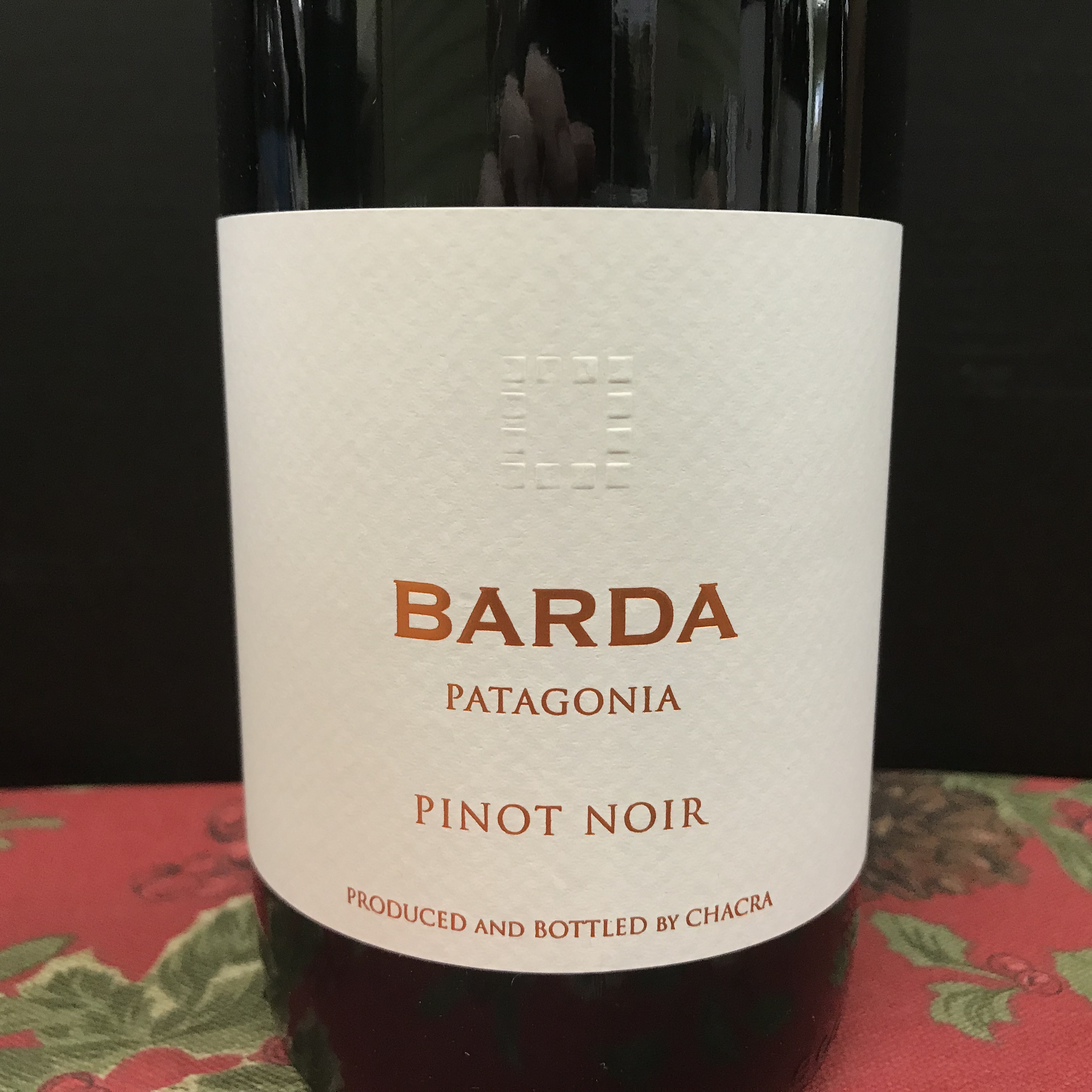 Bodega Chacra Barda Patagonia Pinot Noir 2019
