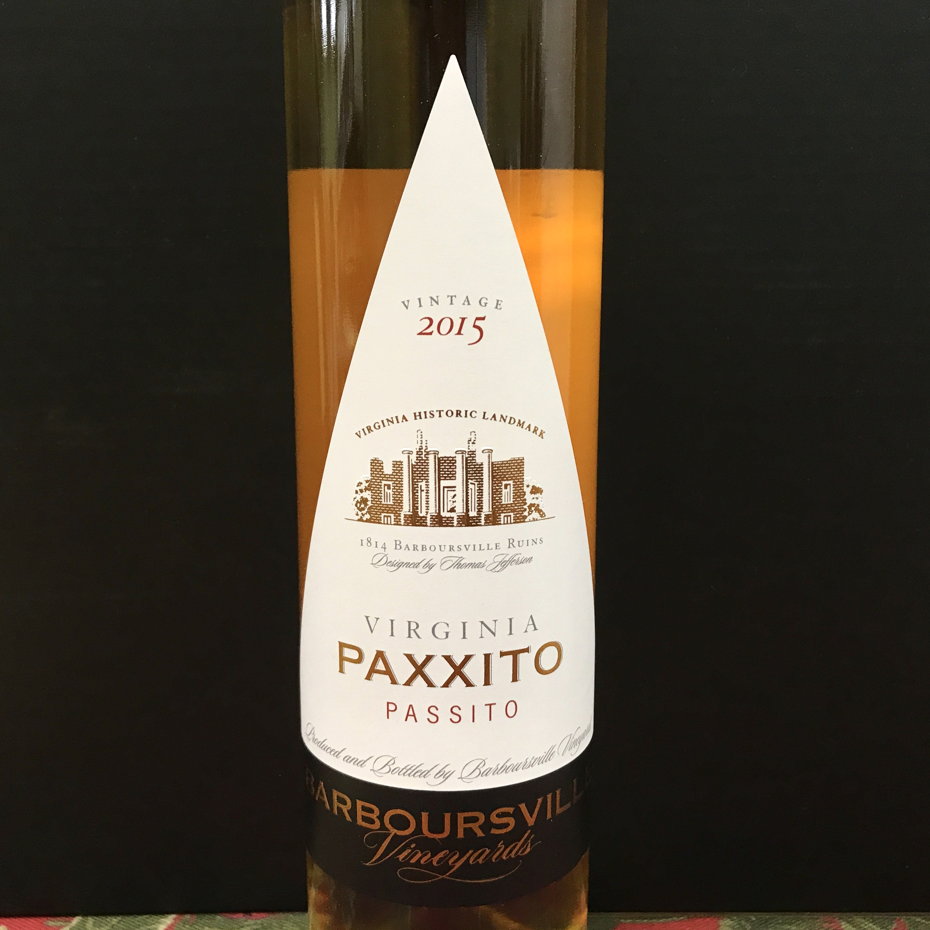 Barboursville Vineyards Paxxito Passito 2017 375ml
