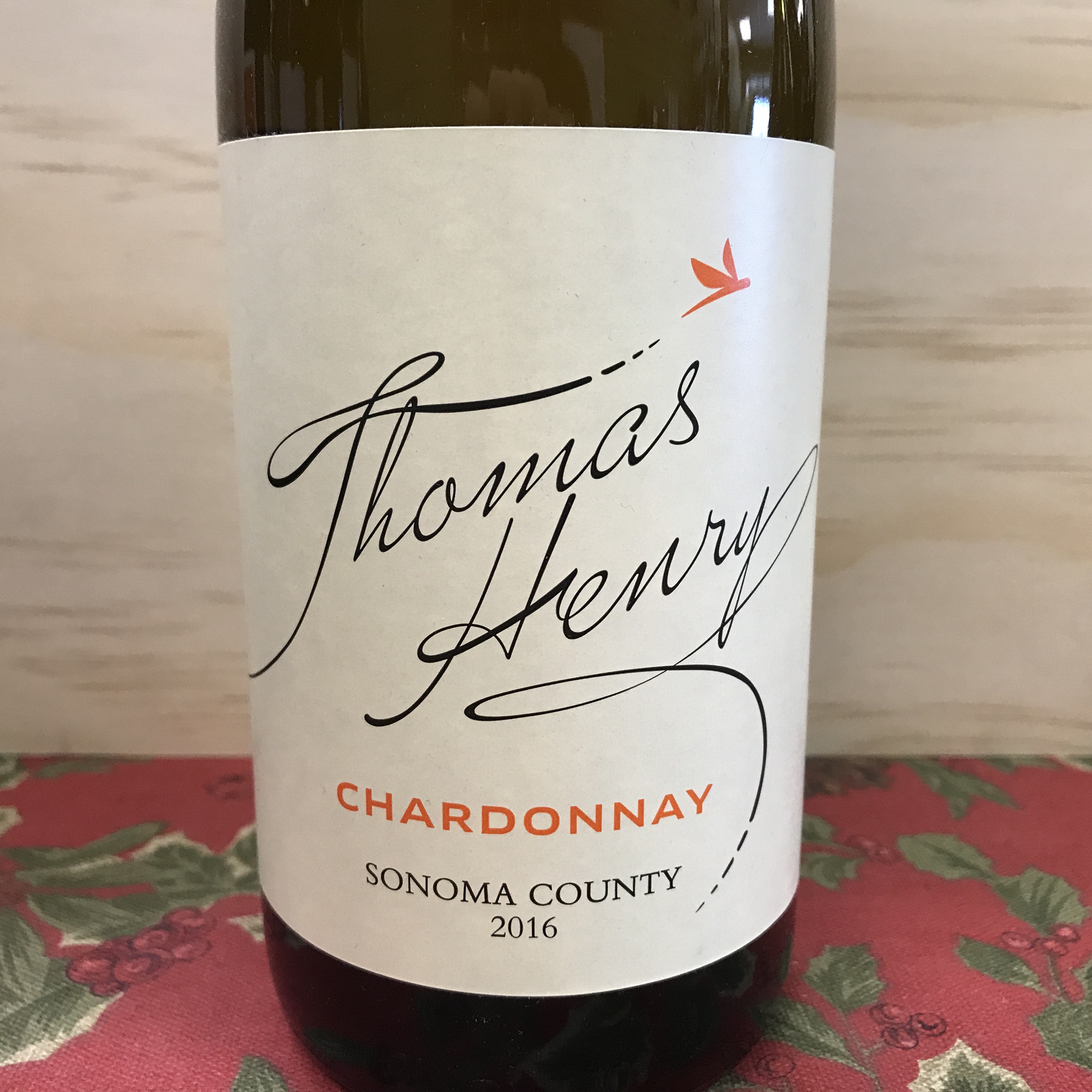 Thomas Henry Chardonnay Sonoma County 2016