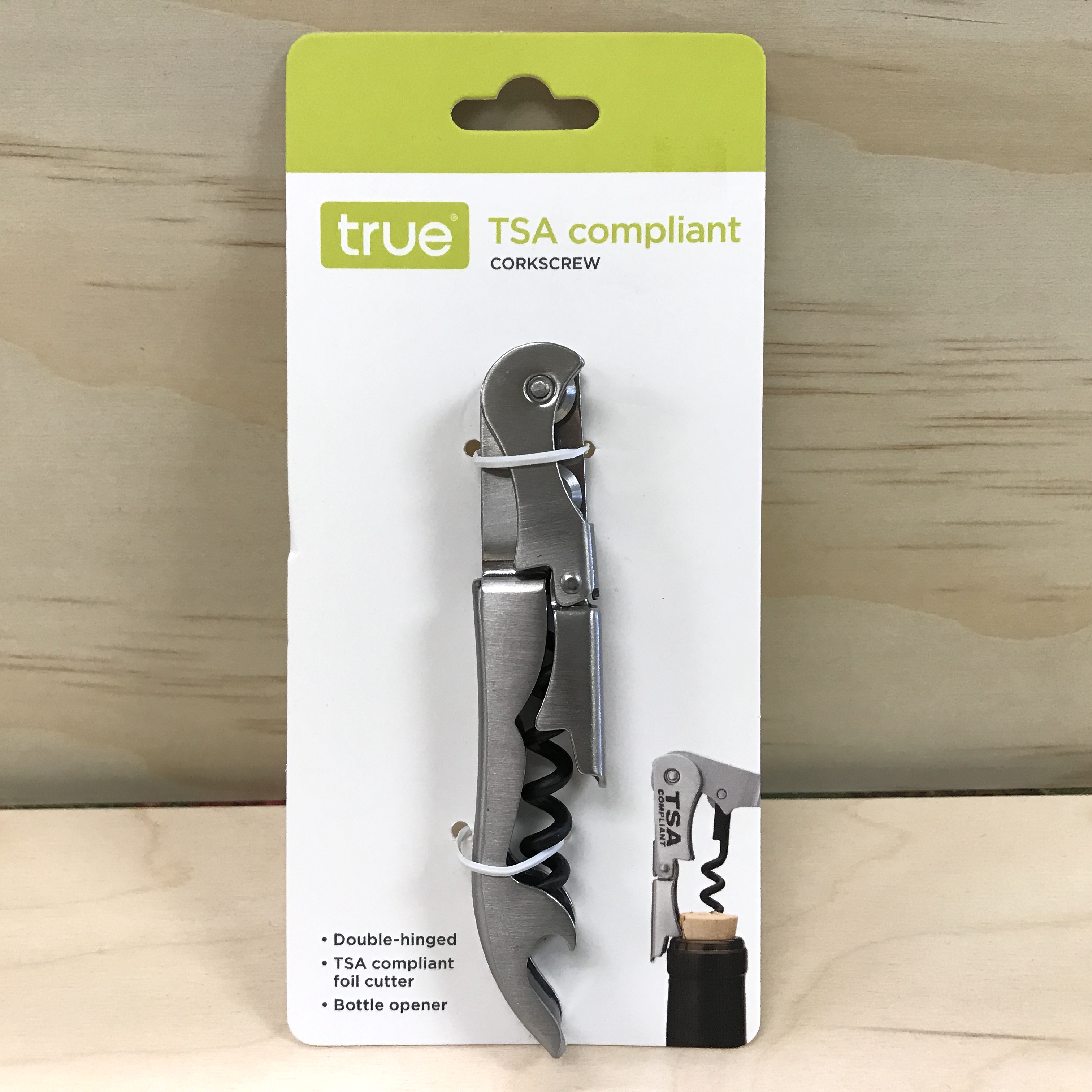 True TSA compliant Corkscrew