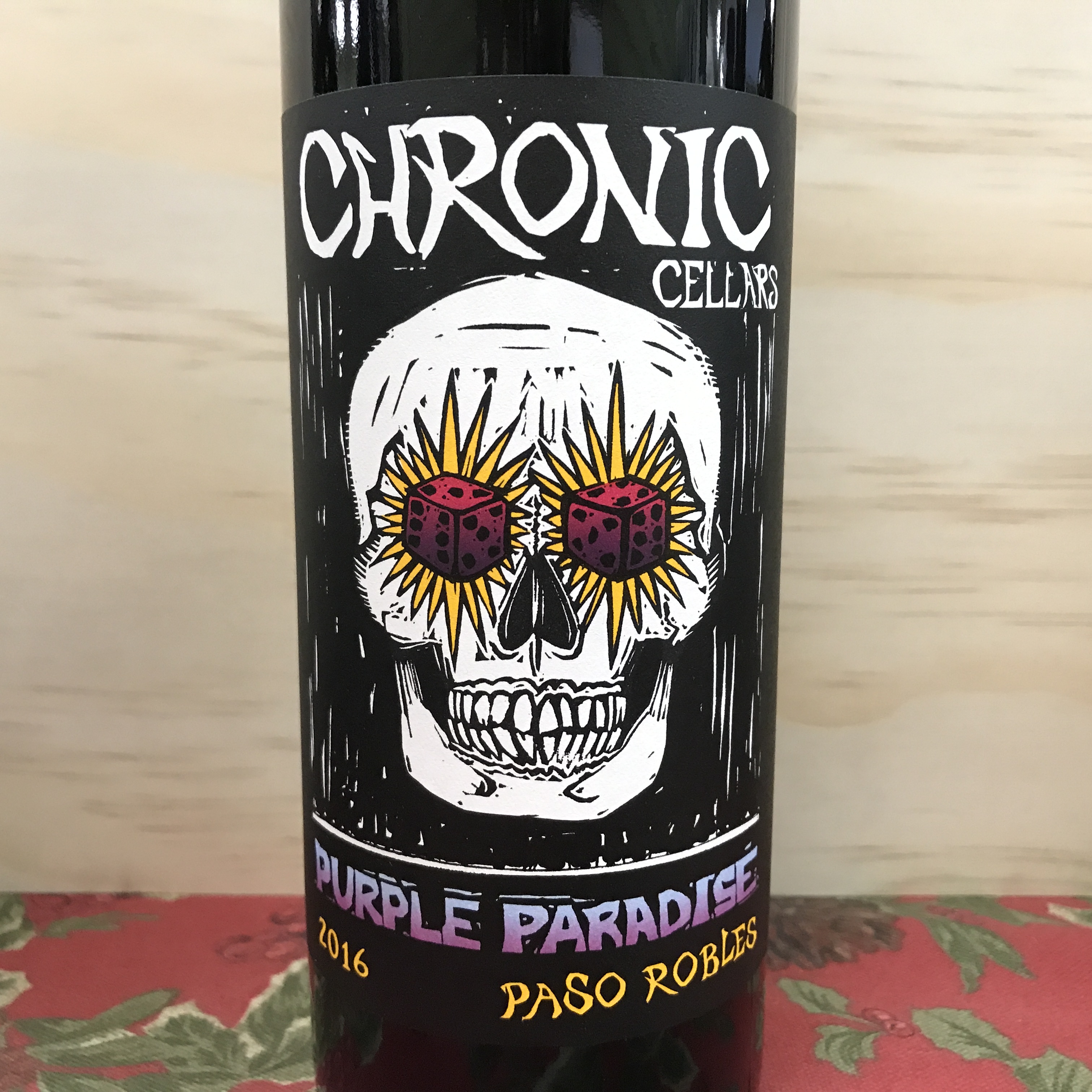 Chronic Cellars Purple Paradise Red blend Paso Robles 2016