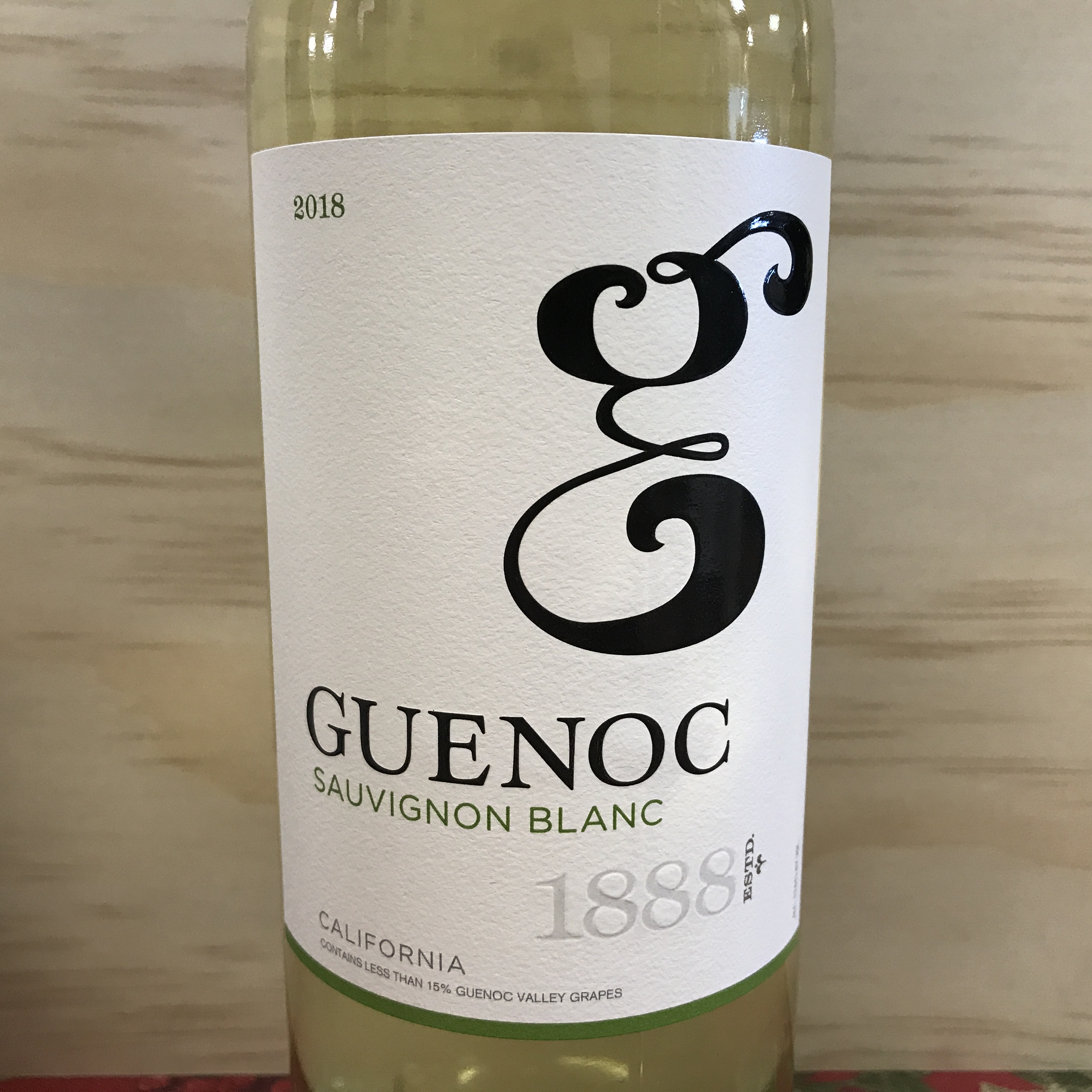 Guenoc Sauvignon Blanc 2018