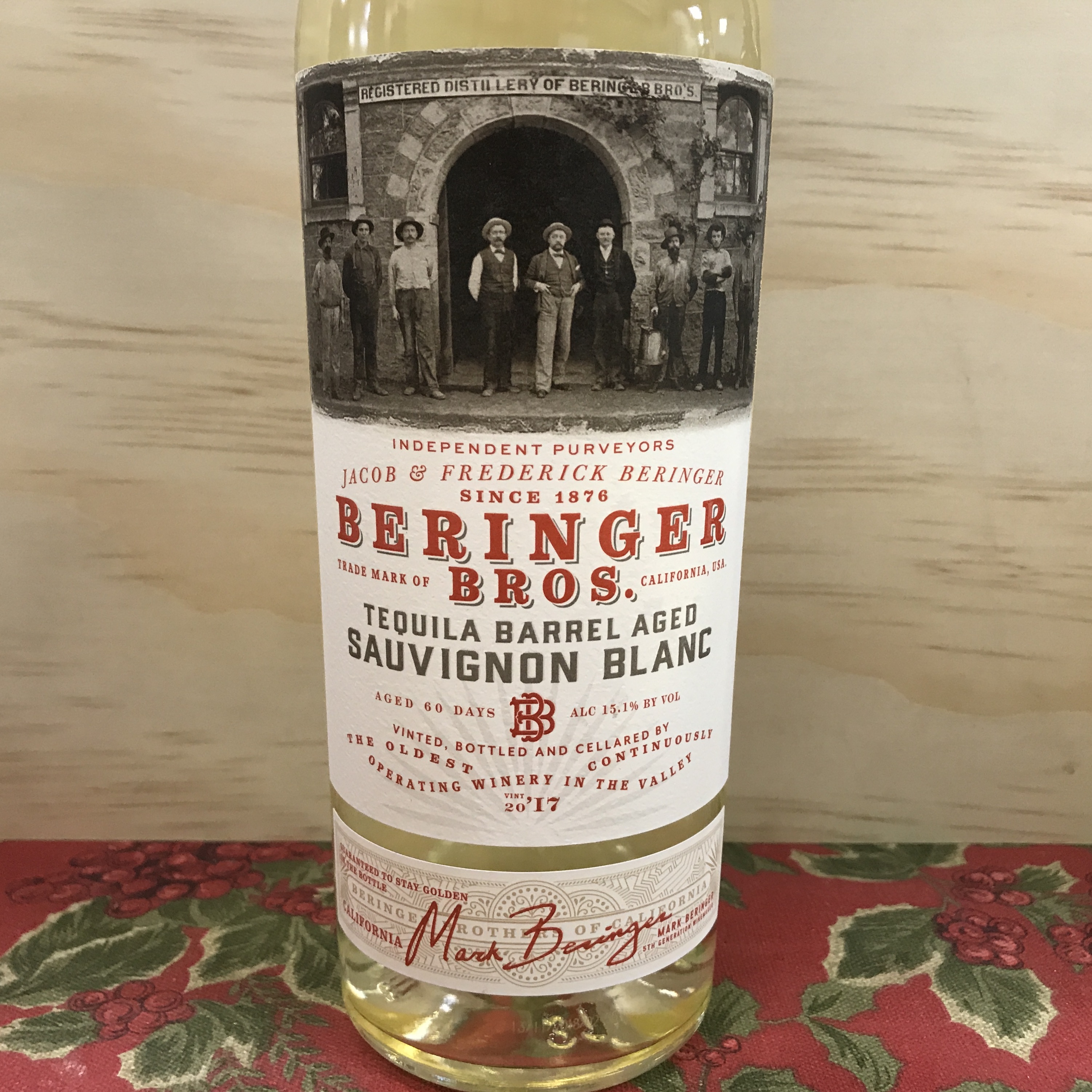 Beringer Bros.Tequila Barrel aged Sauvignon Blanc 2017