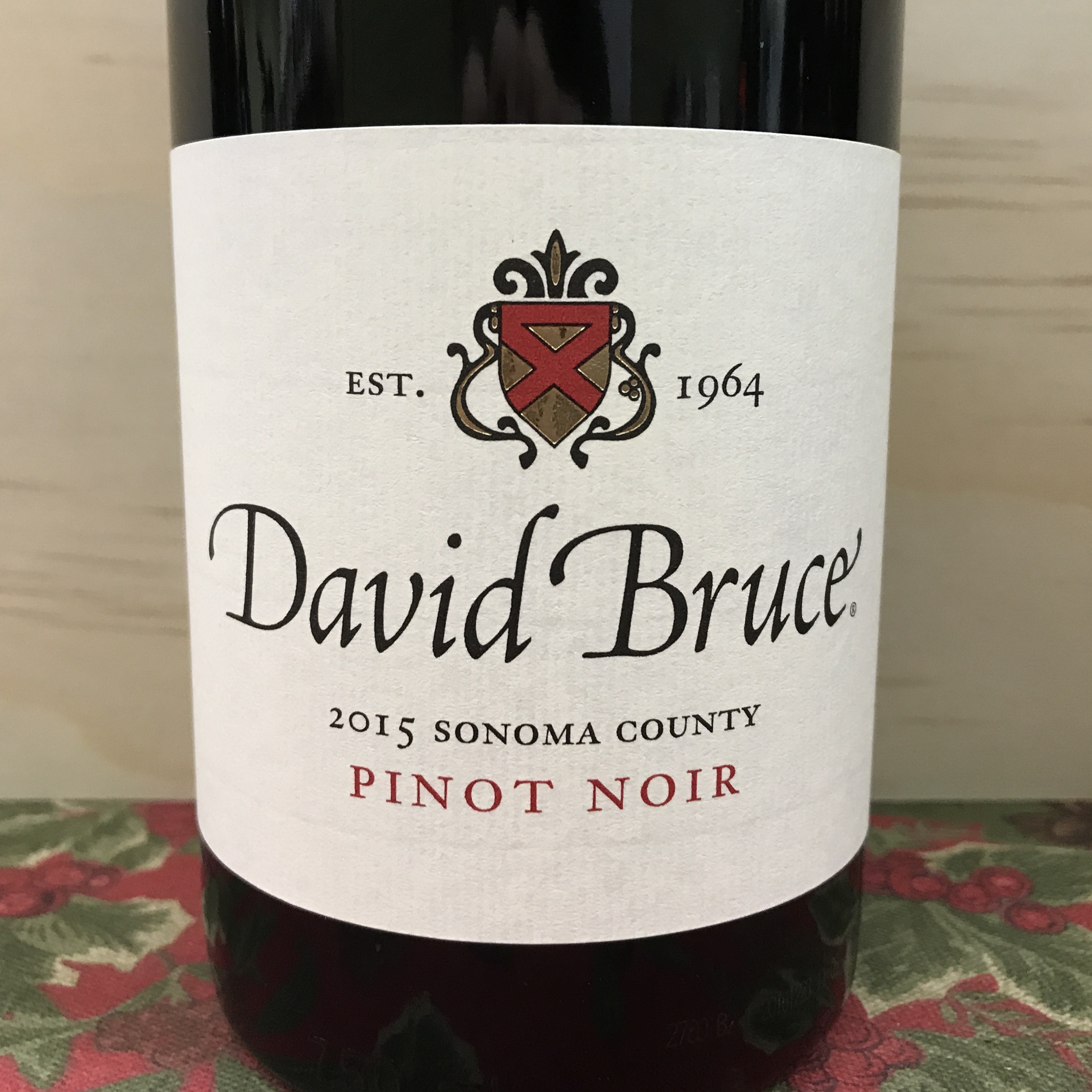 David Bruce Pinot Noir Sonoma County 2015
