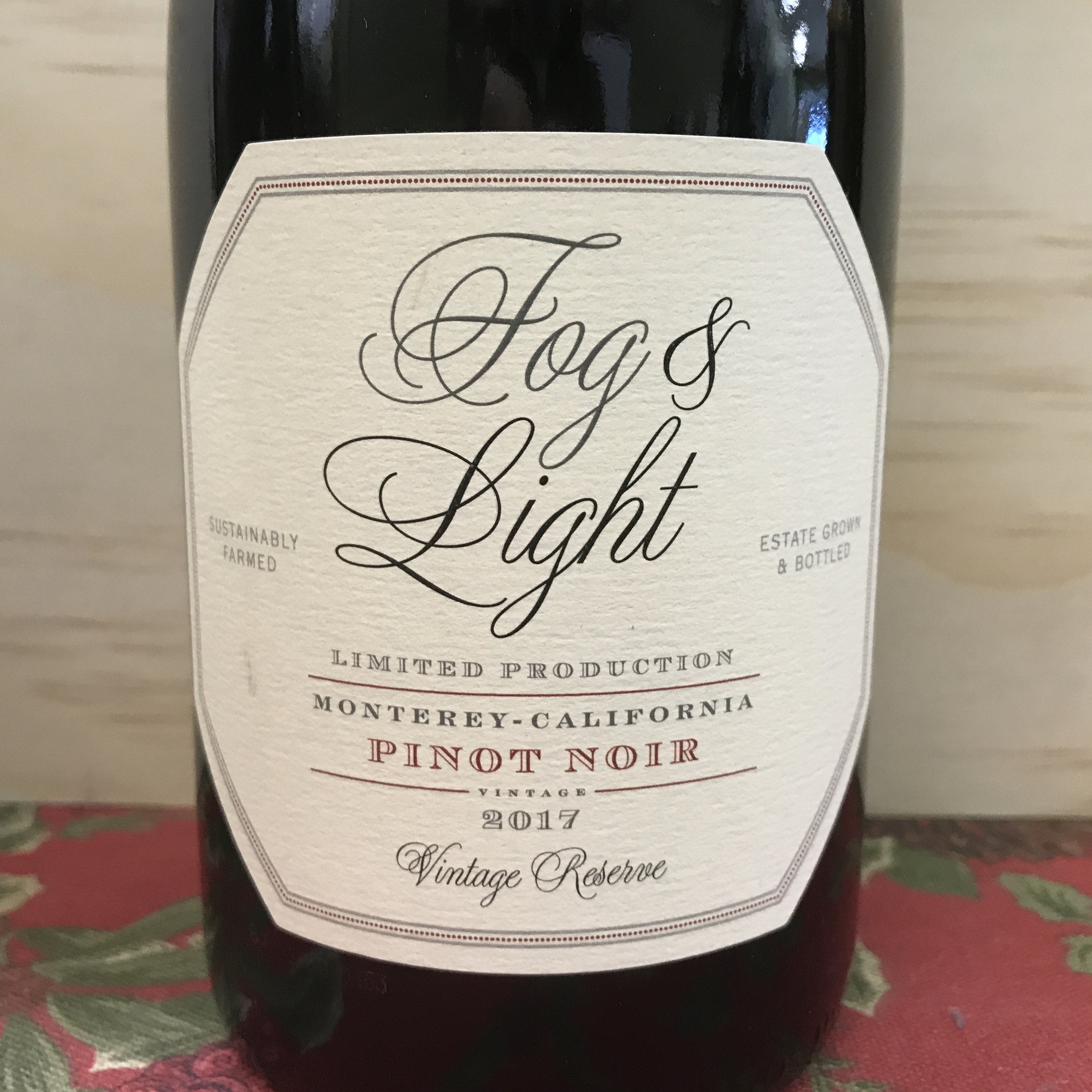 Fog & Light Monterey Vintage Reserve Pinot Noir 2017