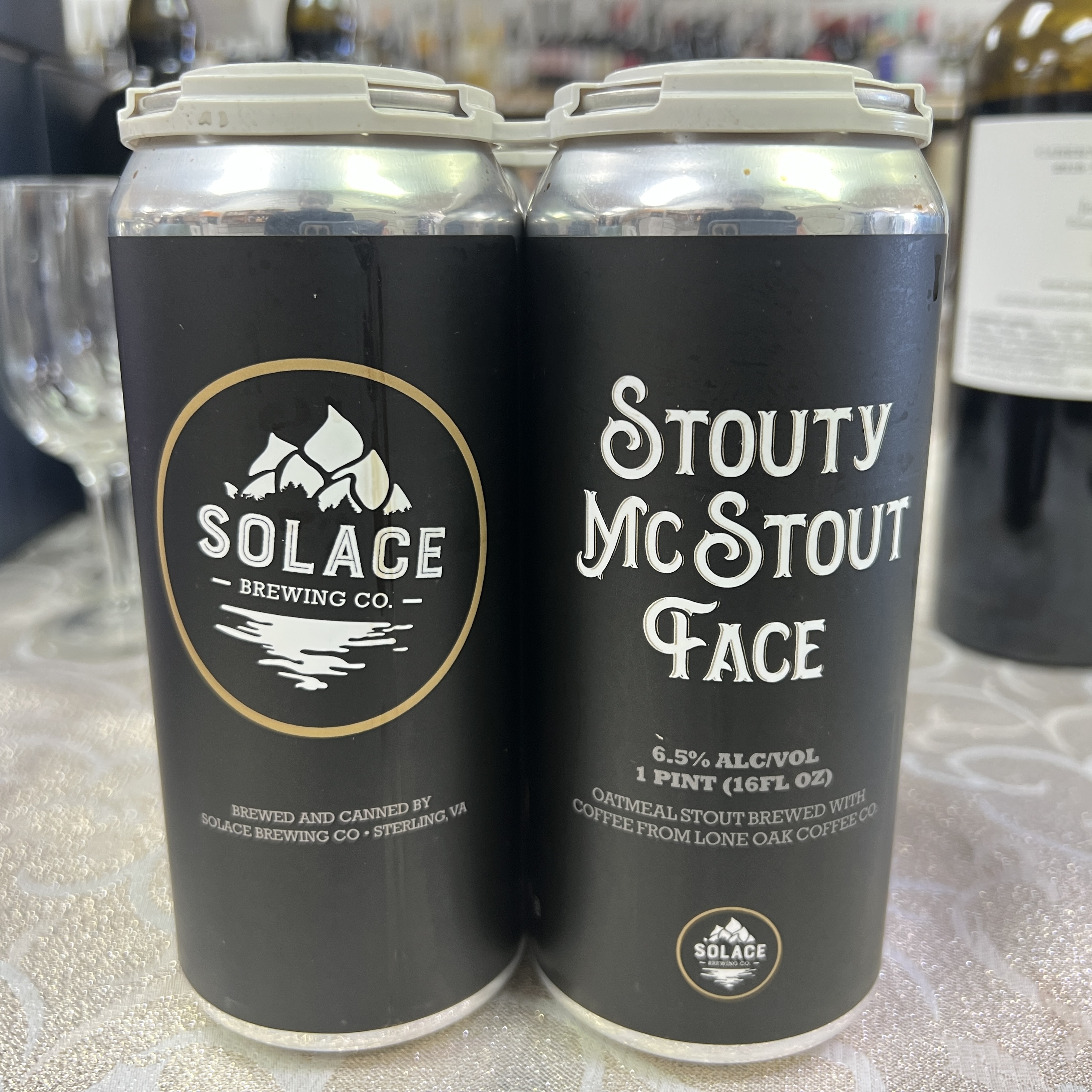 Solace Brewing Stouty McStout Face 4 x 16 oz cans