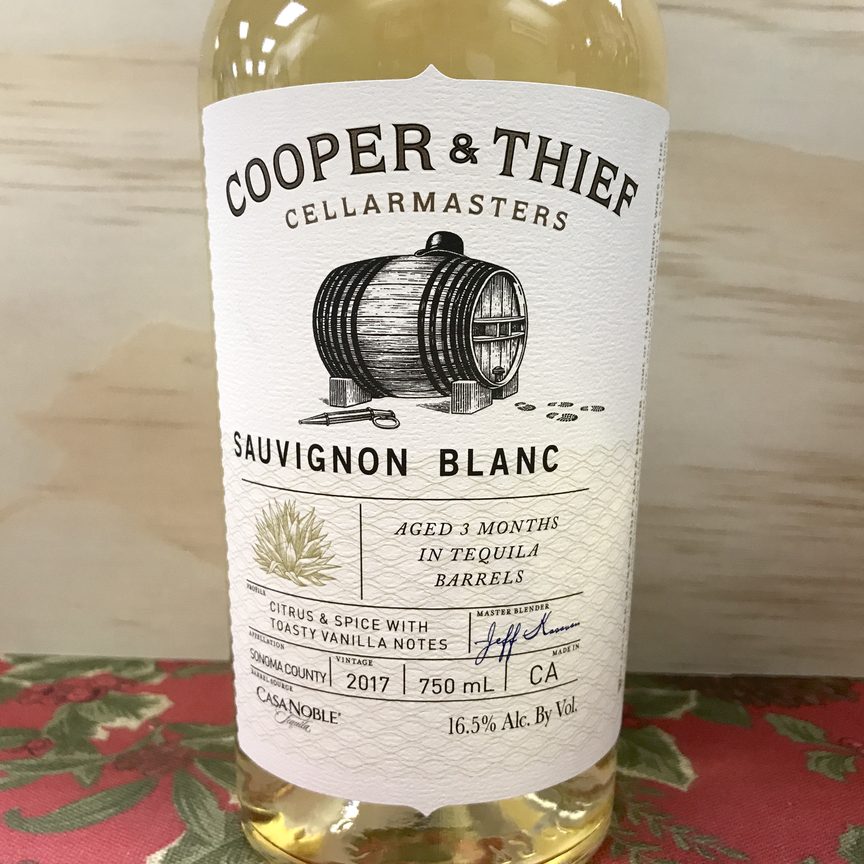 Cooper & Thief Sauvignon Blanc Tequila barrel aged 2017